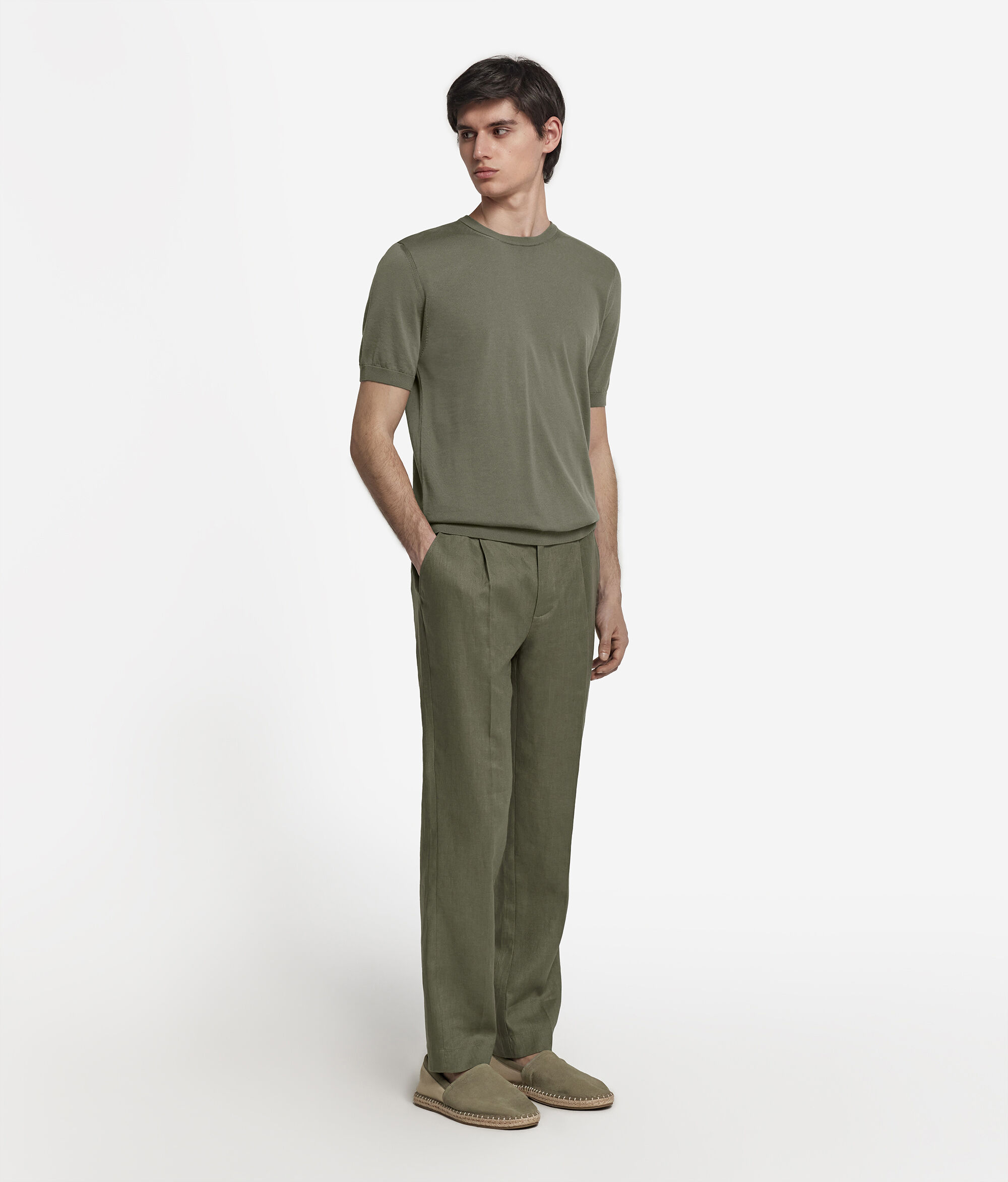 フレッシュコットン クルーネック ショートスリーブ Tシャツ