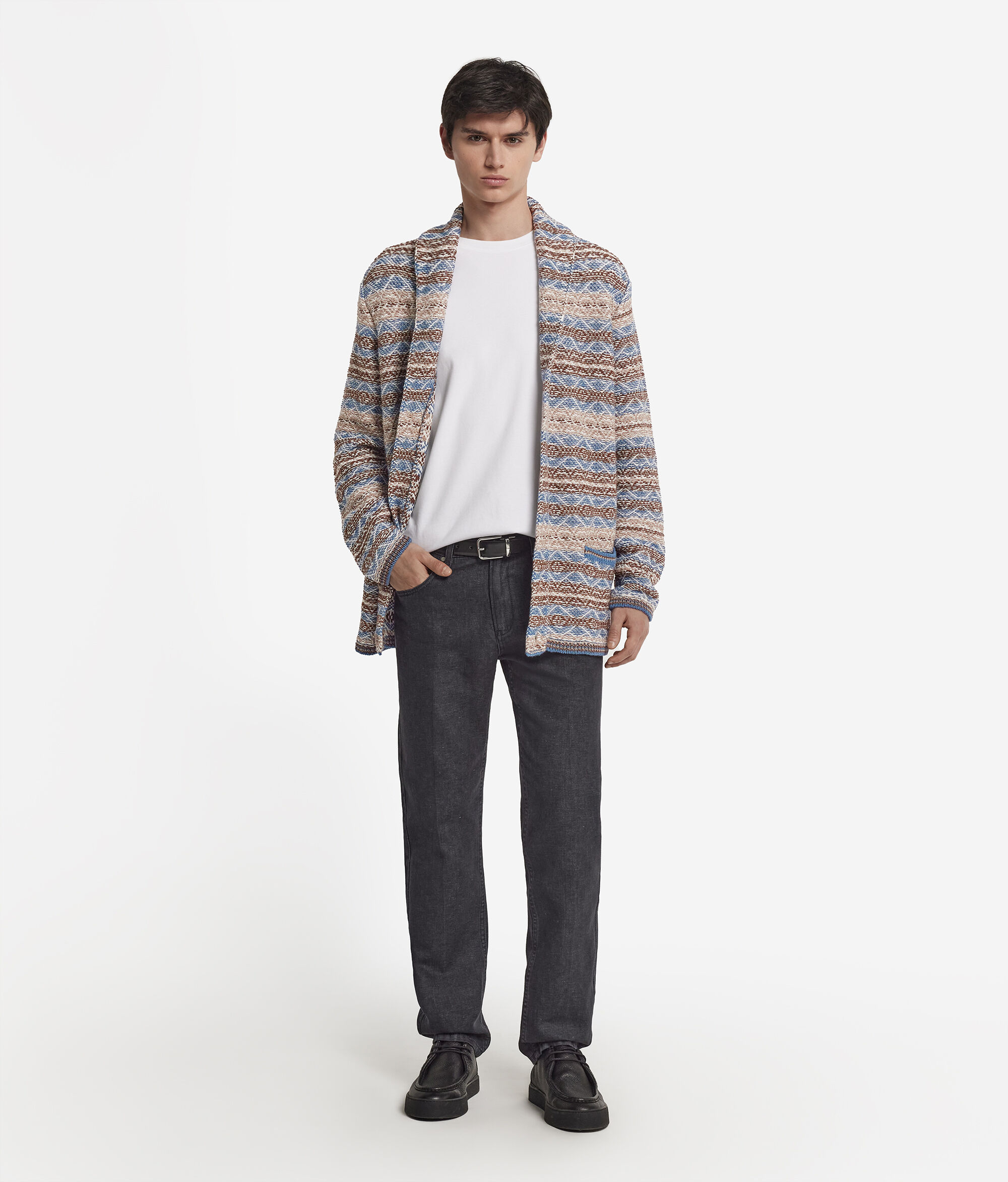 Кардиган из хлопка и шелка