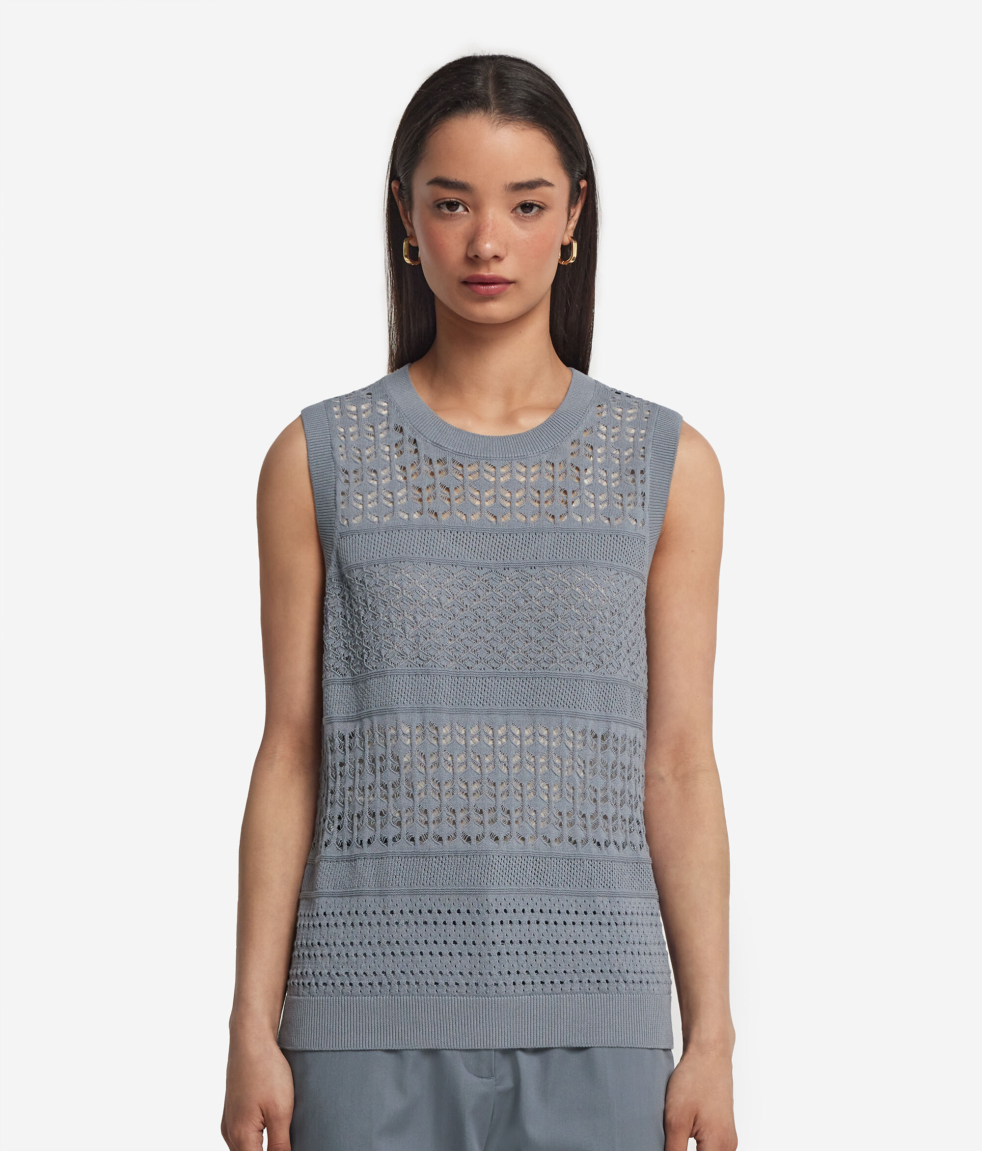 Crocheted Cotton Tank Top