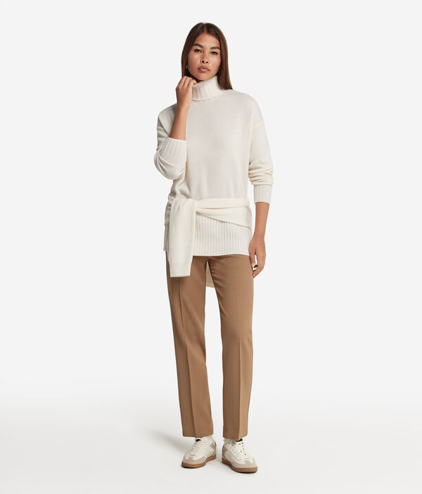 Camisola Oversize de Gola Alta em Ultrasoft Cashmere