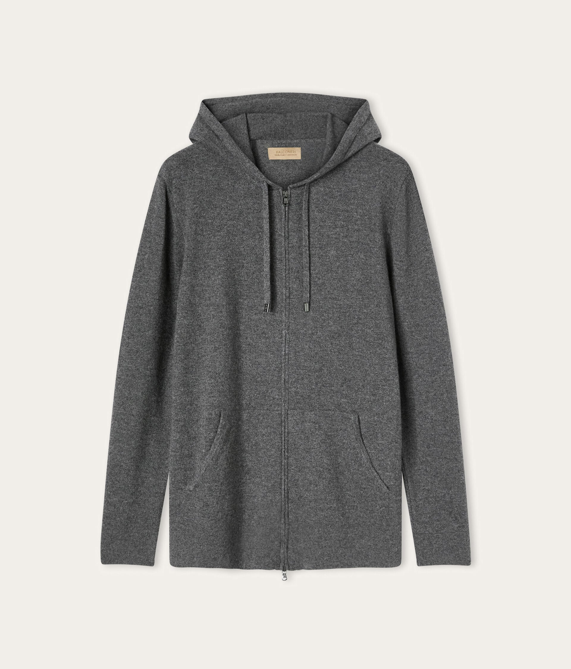 Sweatshirt à capuche en cachemire