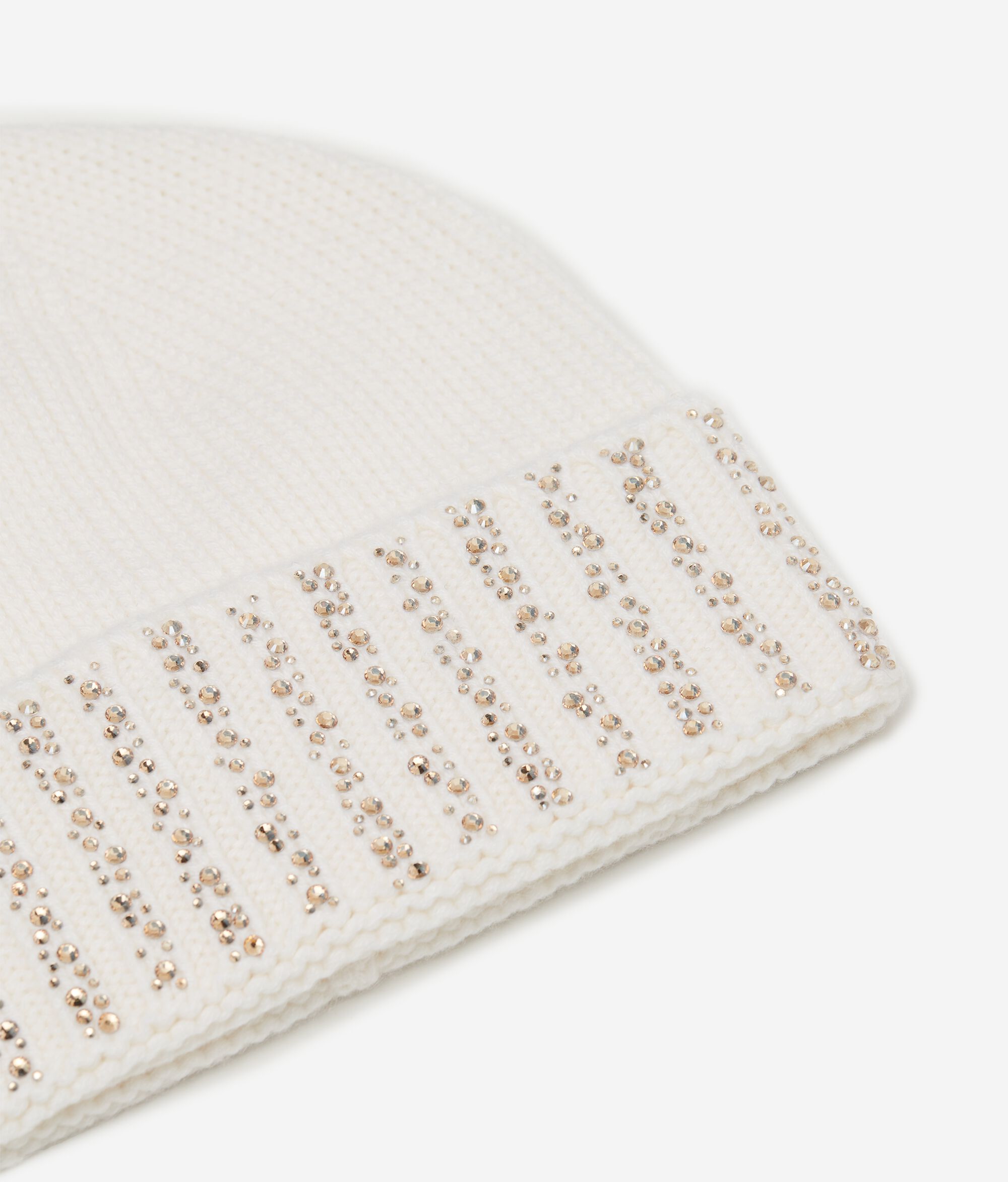 Gorro con strass de cashmere