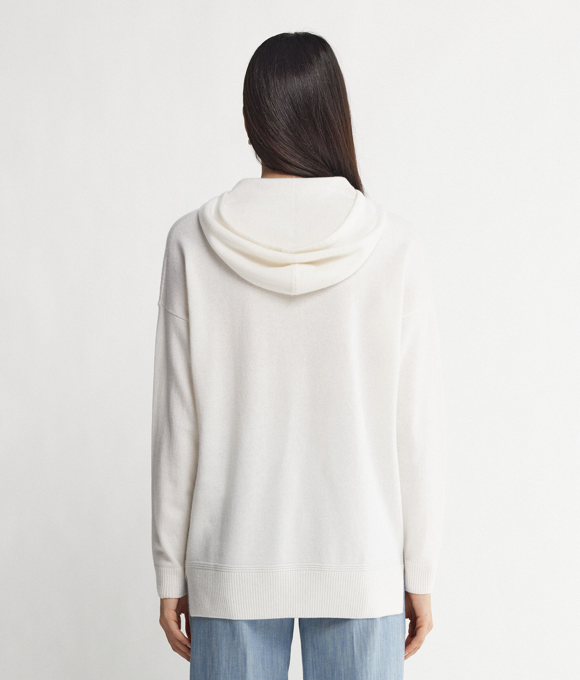 Sweatshirt aus Kaschmir Ultrasoft mit Kapuze