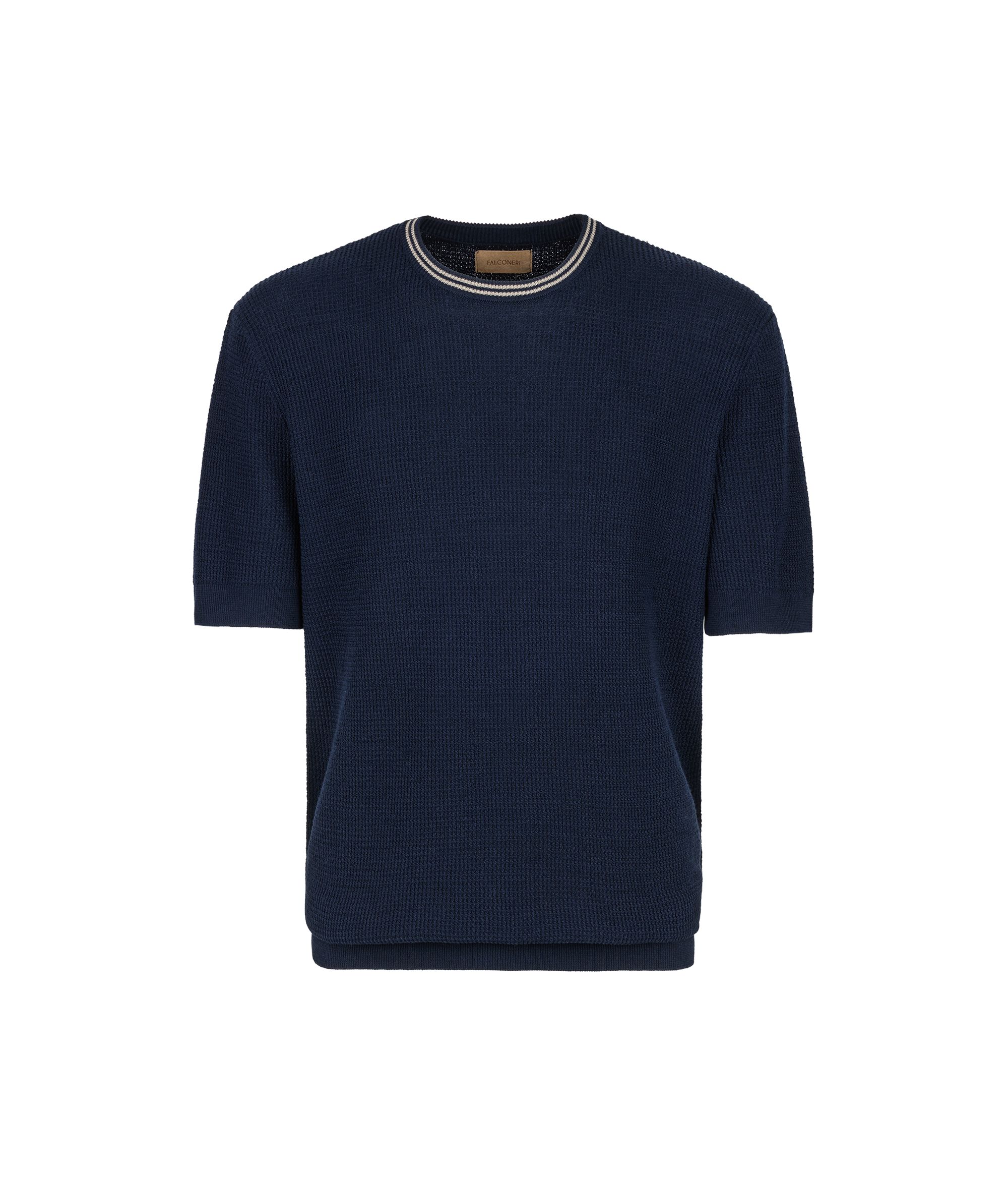 T-Shirt mit Waffelmuster