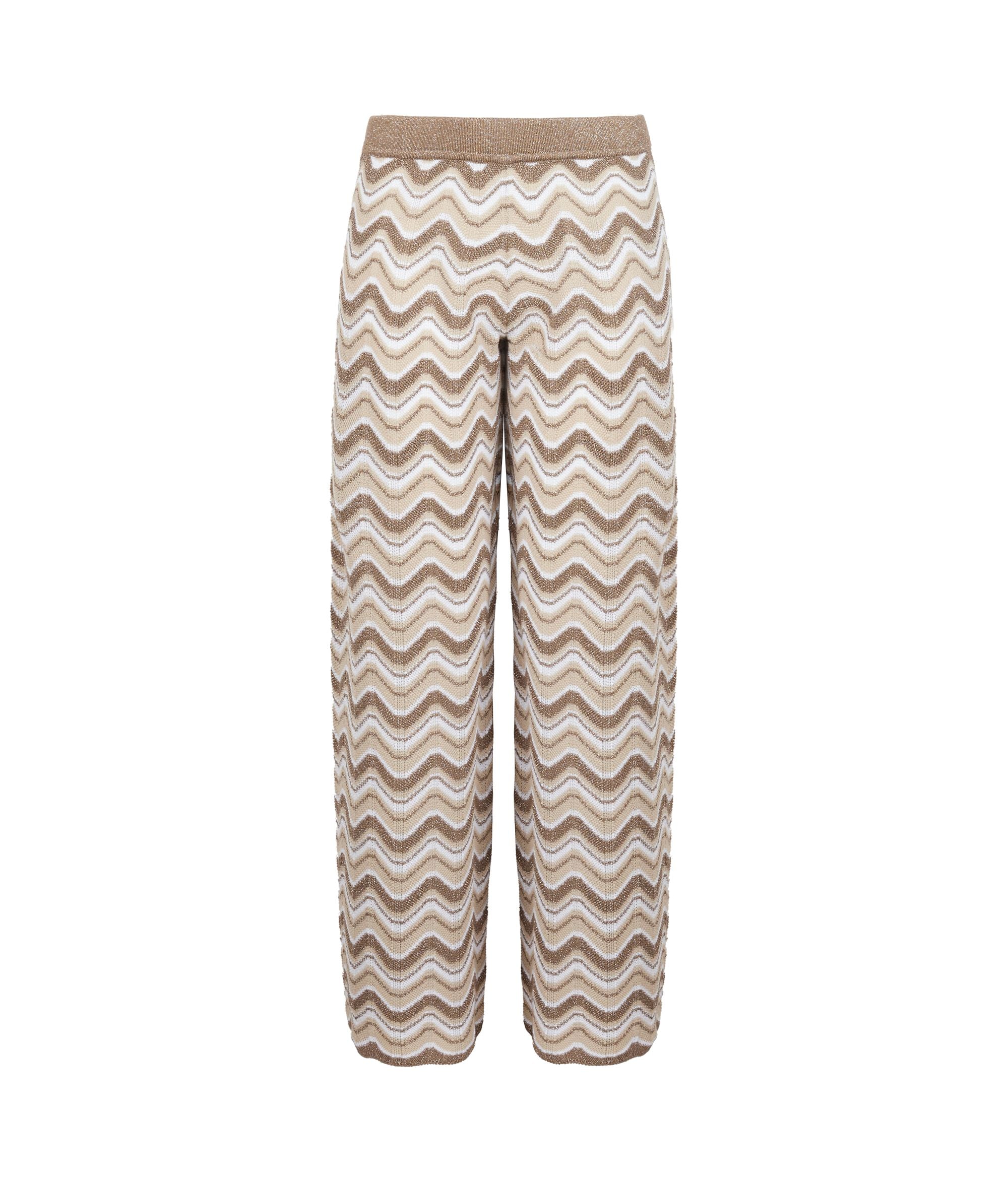 Pantalone chevron lamé