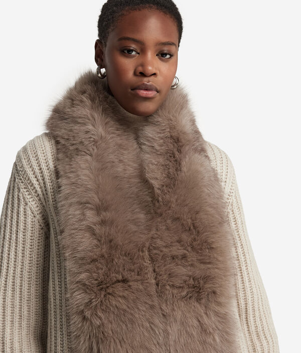 Пальто из кашемира с мехом