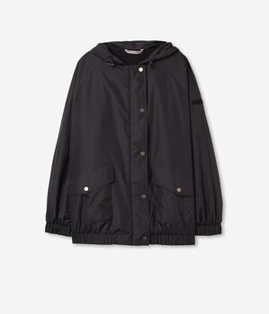 Hooded Cashmere Technical Jacket