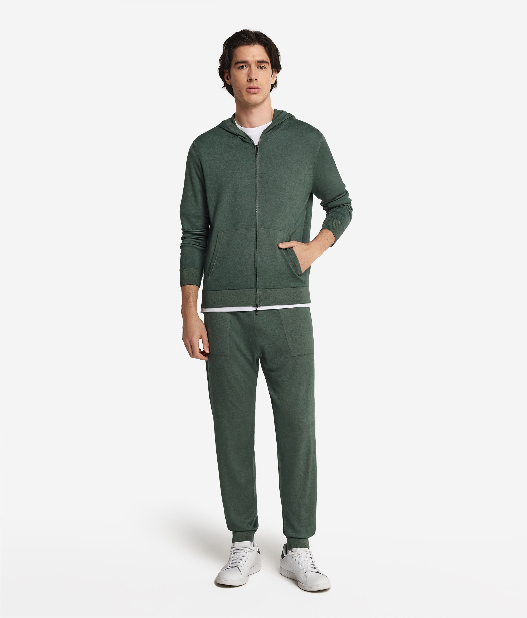 Sweatshirt com Capuz em Ultrafine Cashmere