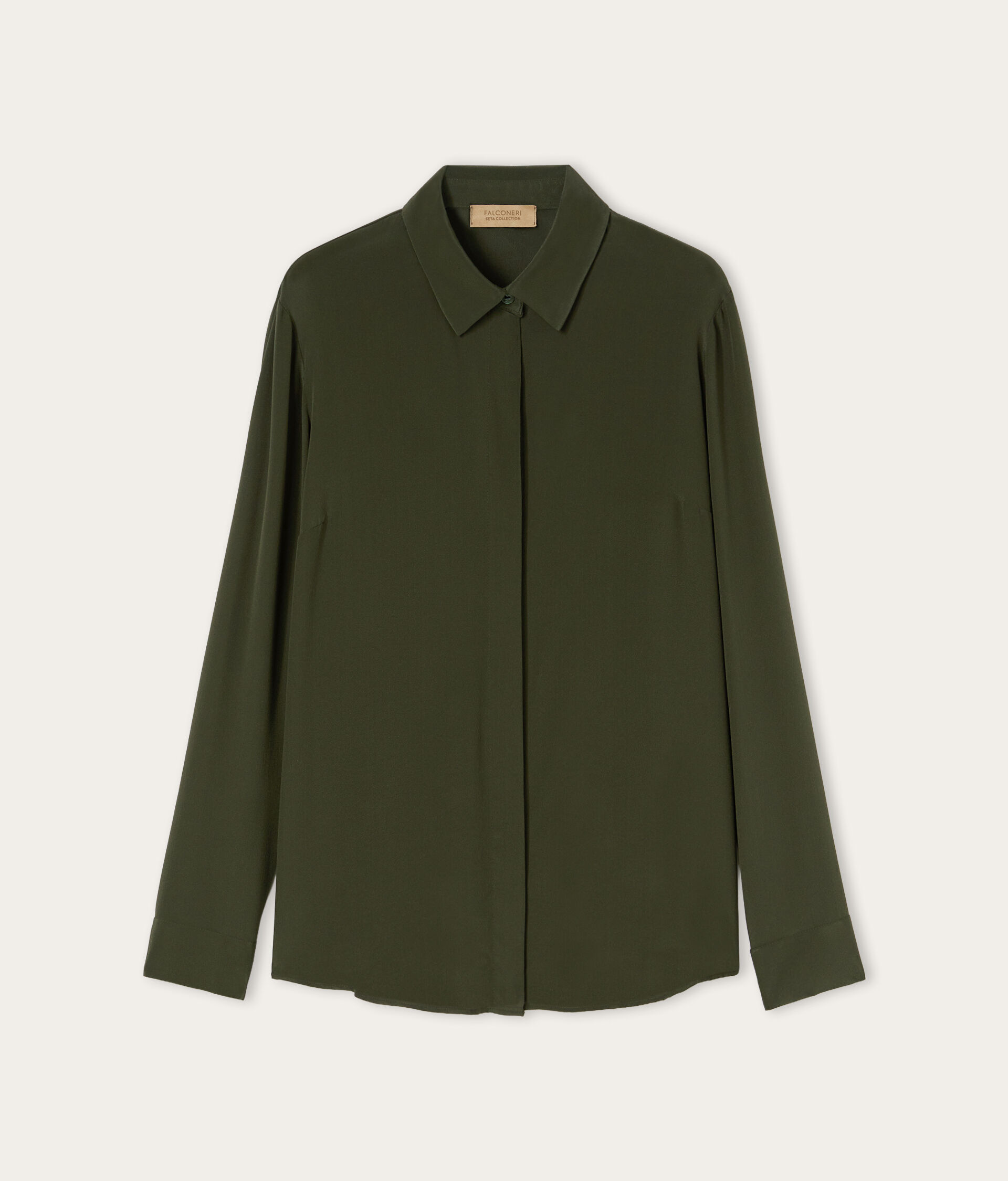 Camicia in seta con colletto