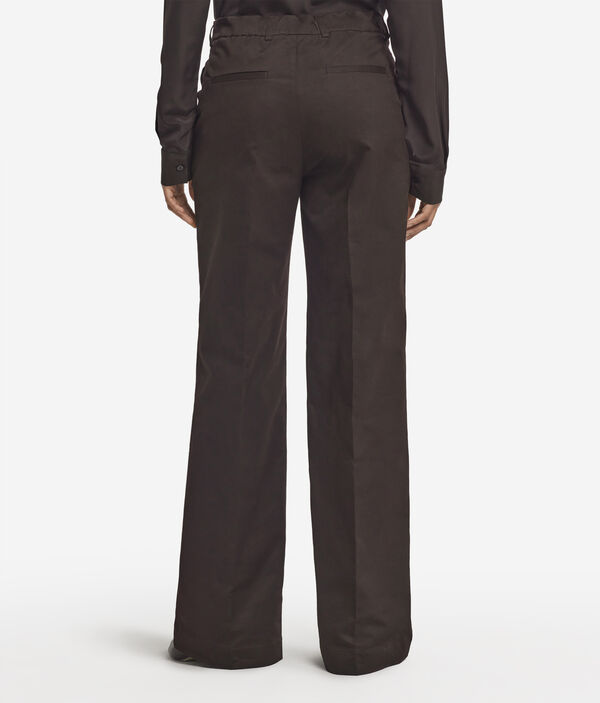 Широкие брюки из хлопка с кашемиром