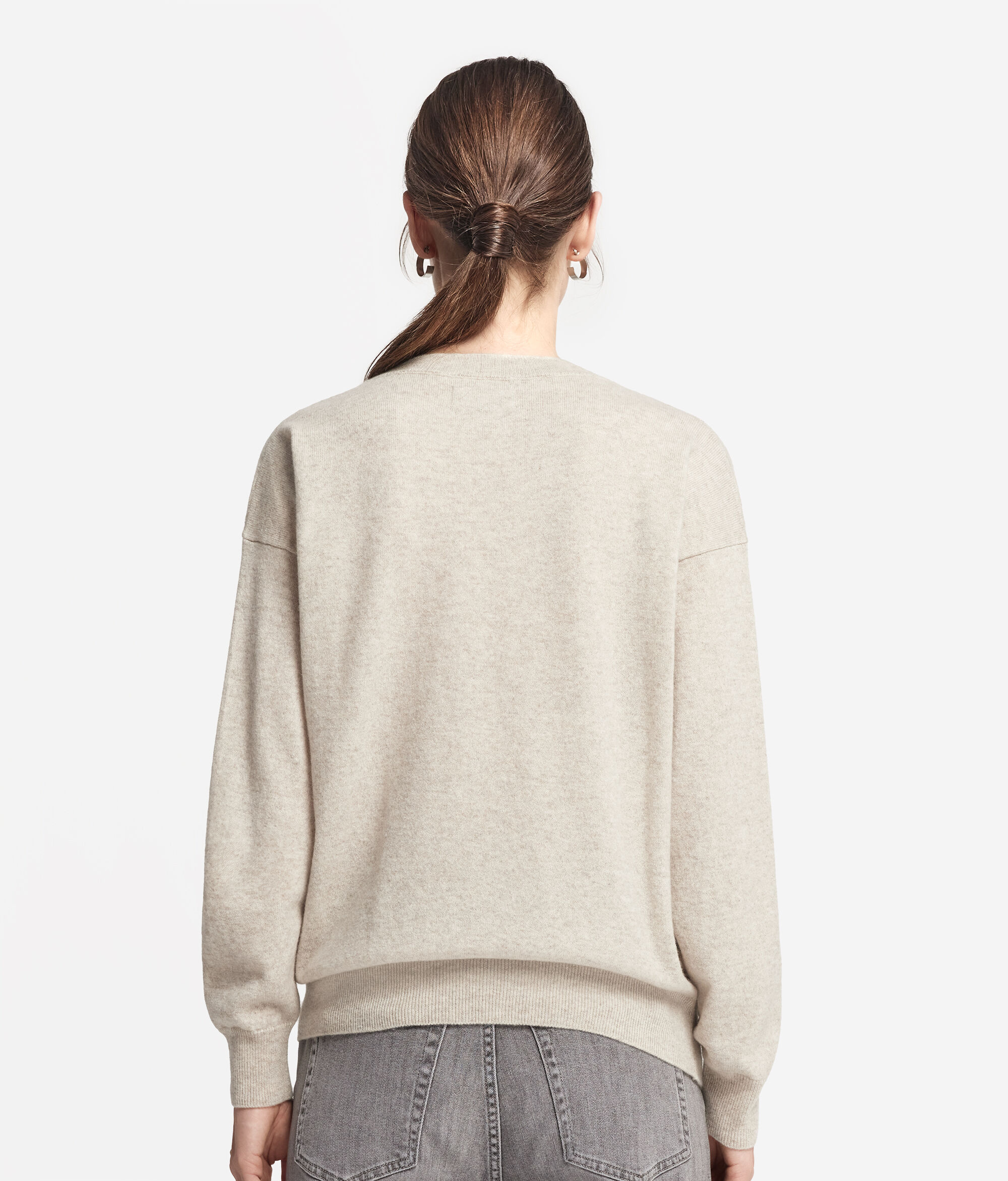 Pull à col V en cachemire ultra-doux