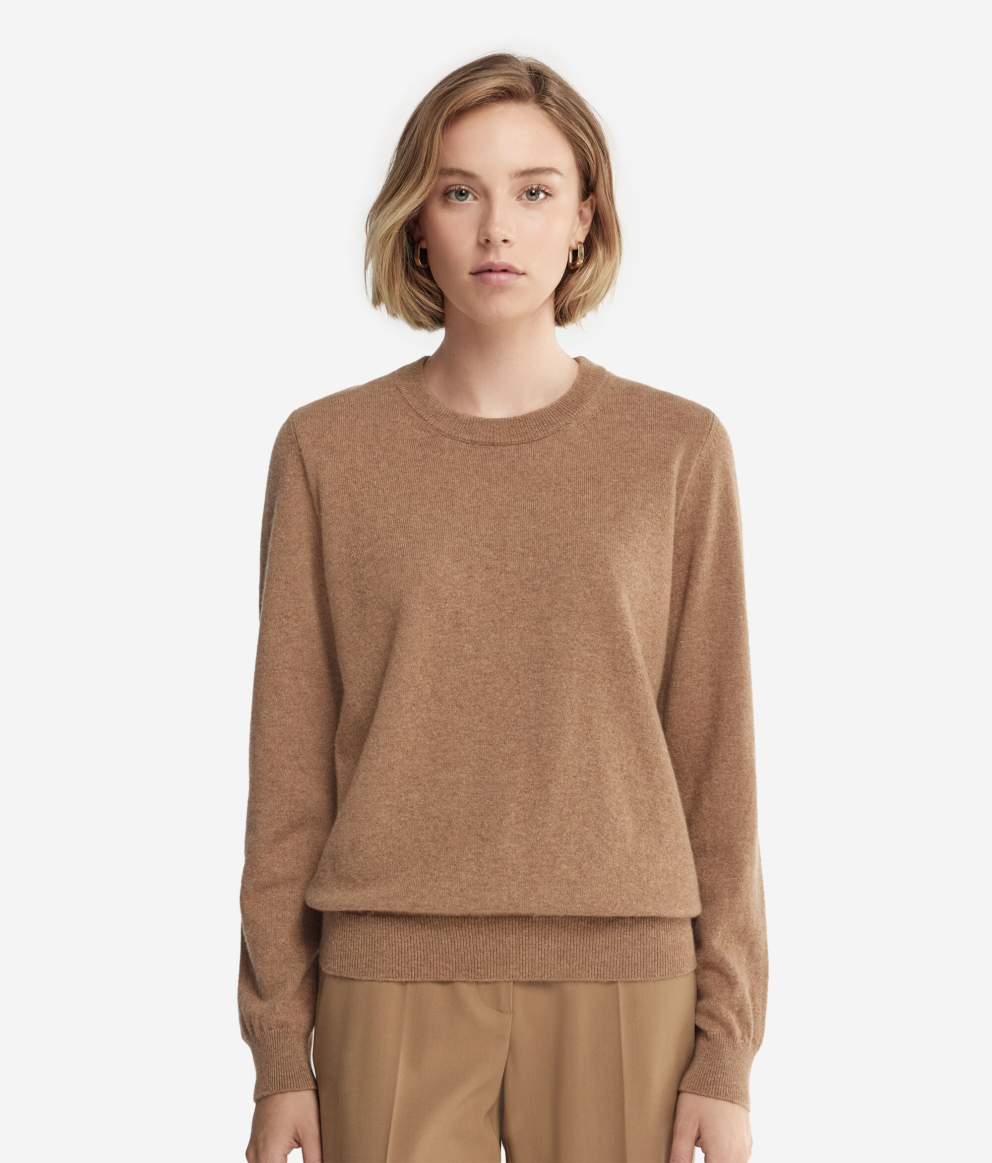 Ultrasoft Cashmere Long Sleeved Crewneck Sweater