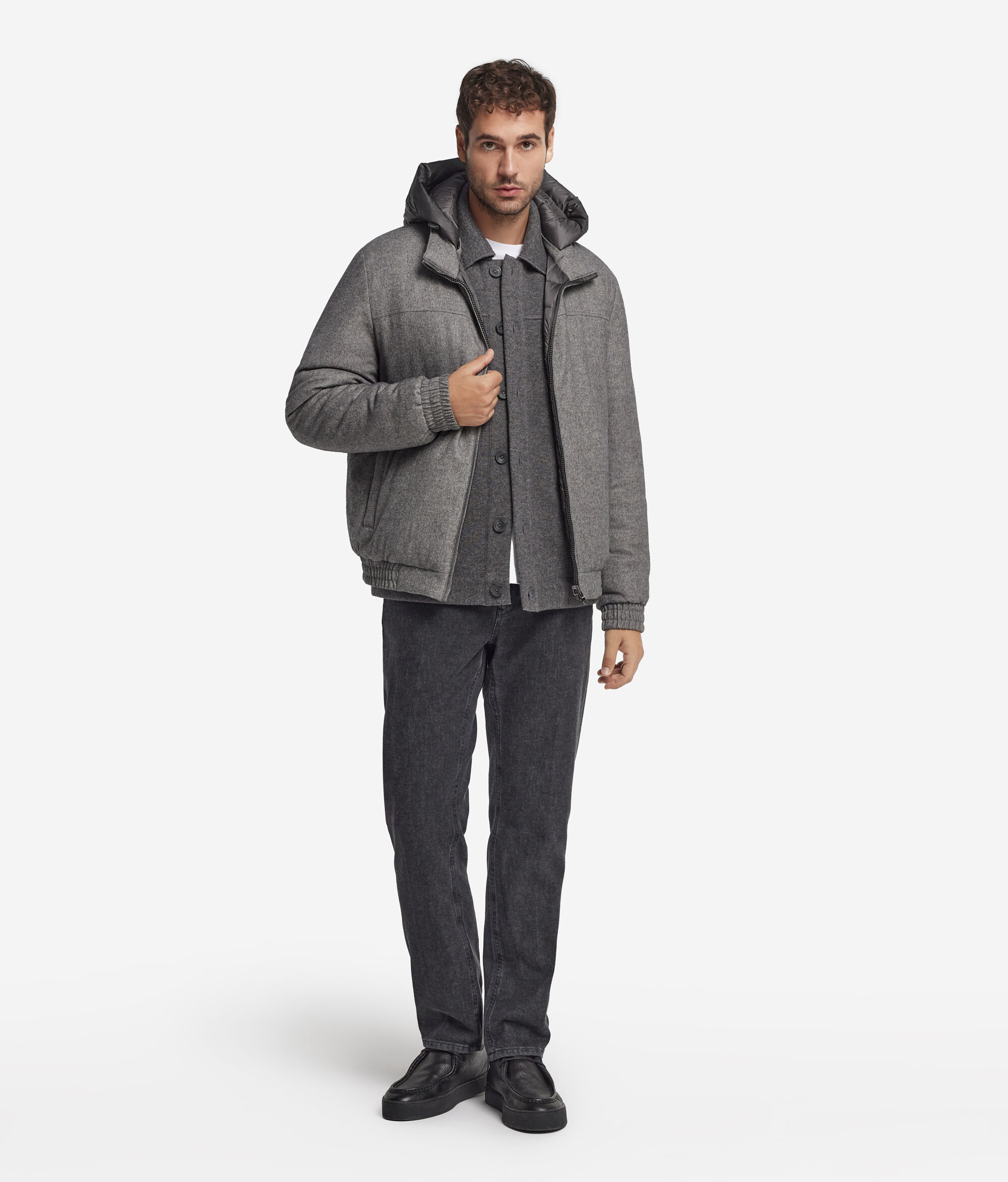 Wendbare Jacke aus Seide und Kaschmir