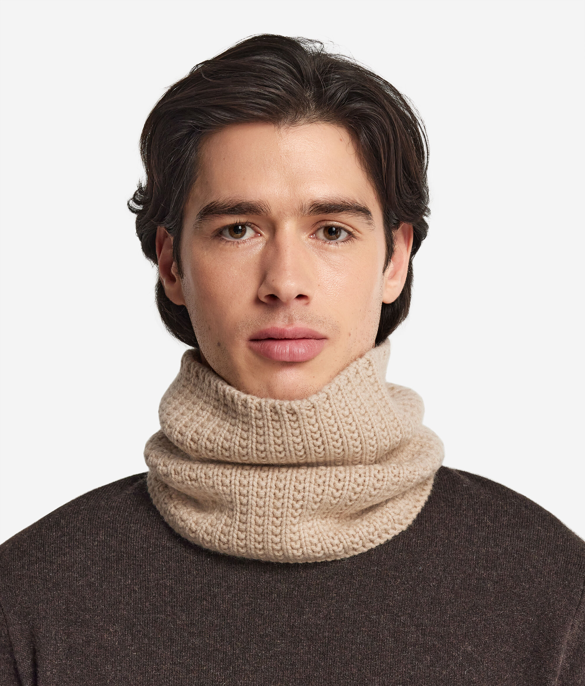Ribbed Cashmere Snood