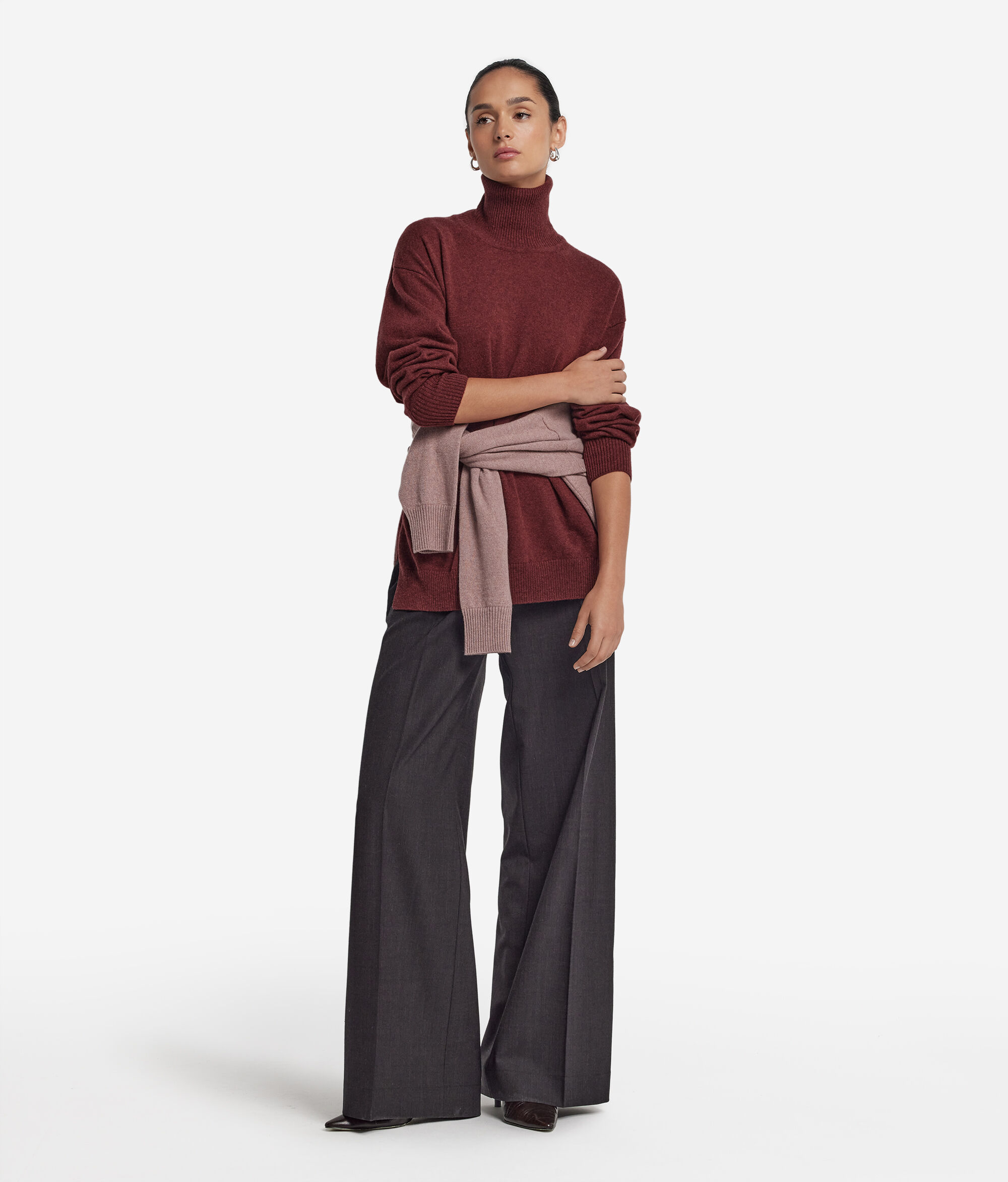 Ultrasoft Cashmere Turtleneck with Slits