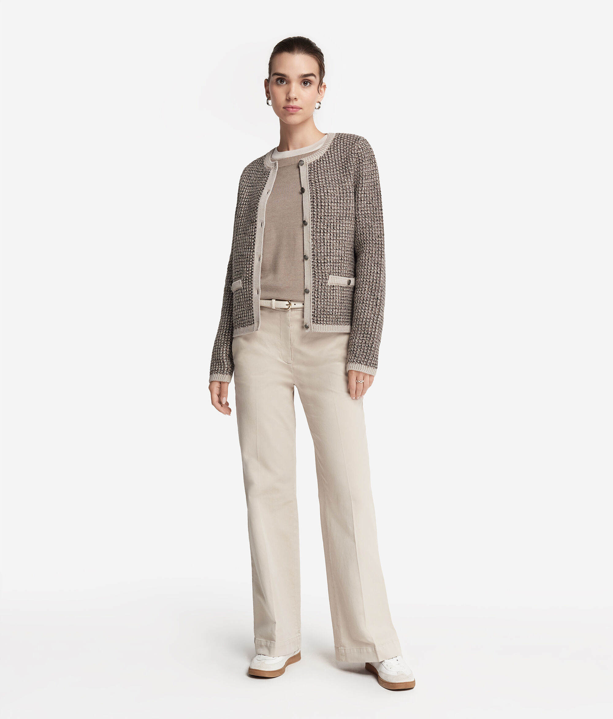 Wool Round-Neck Jacket