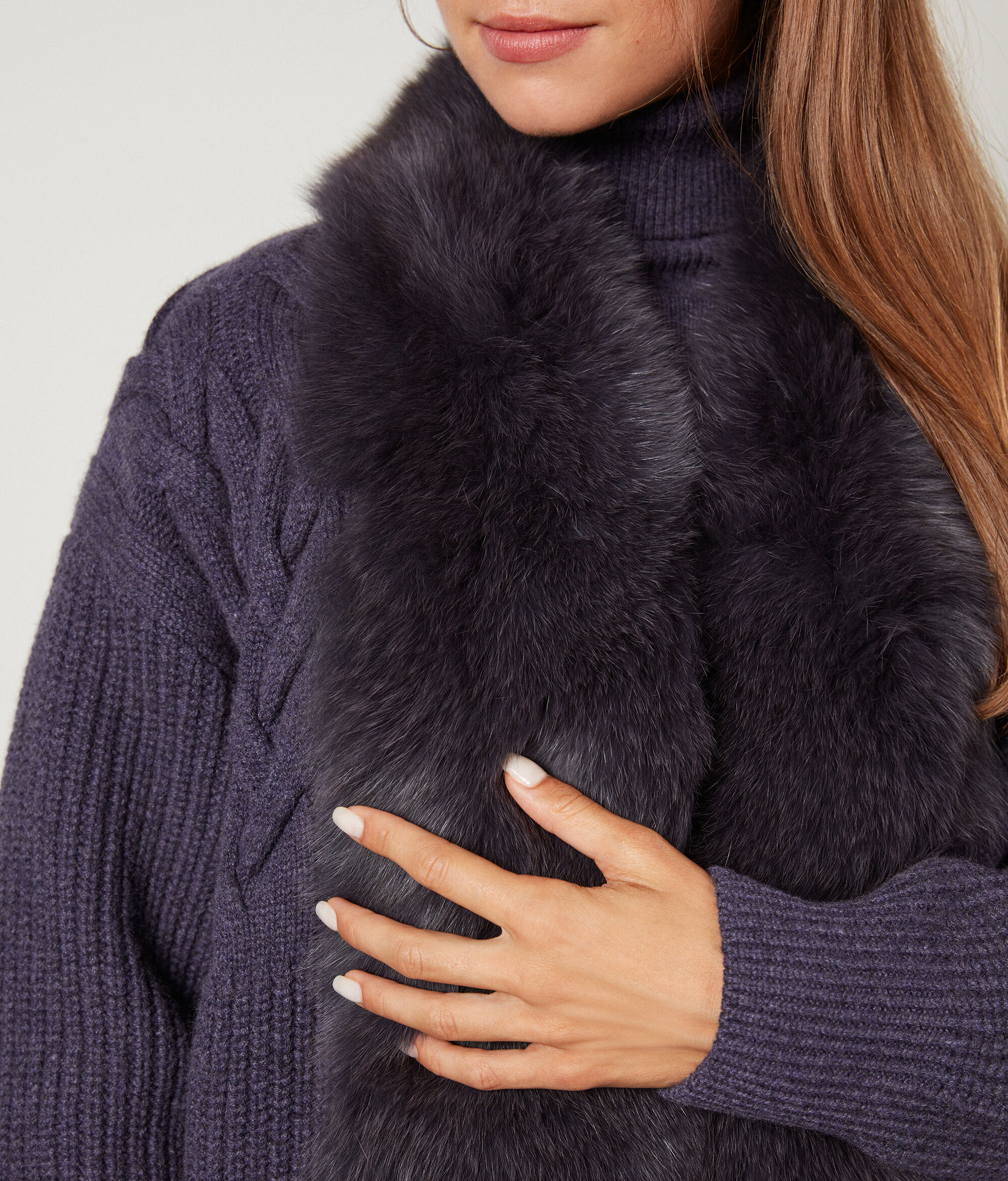 Cappotto in Cashmere Ultrasoft Trecce