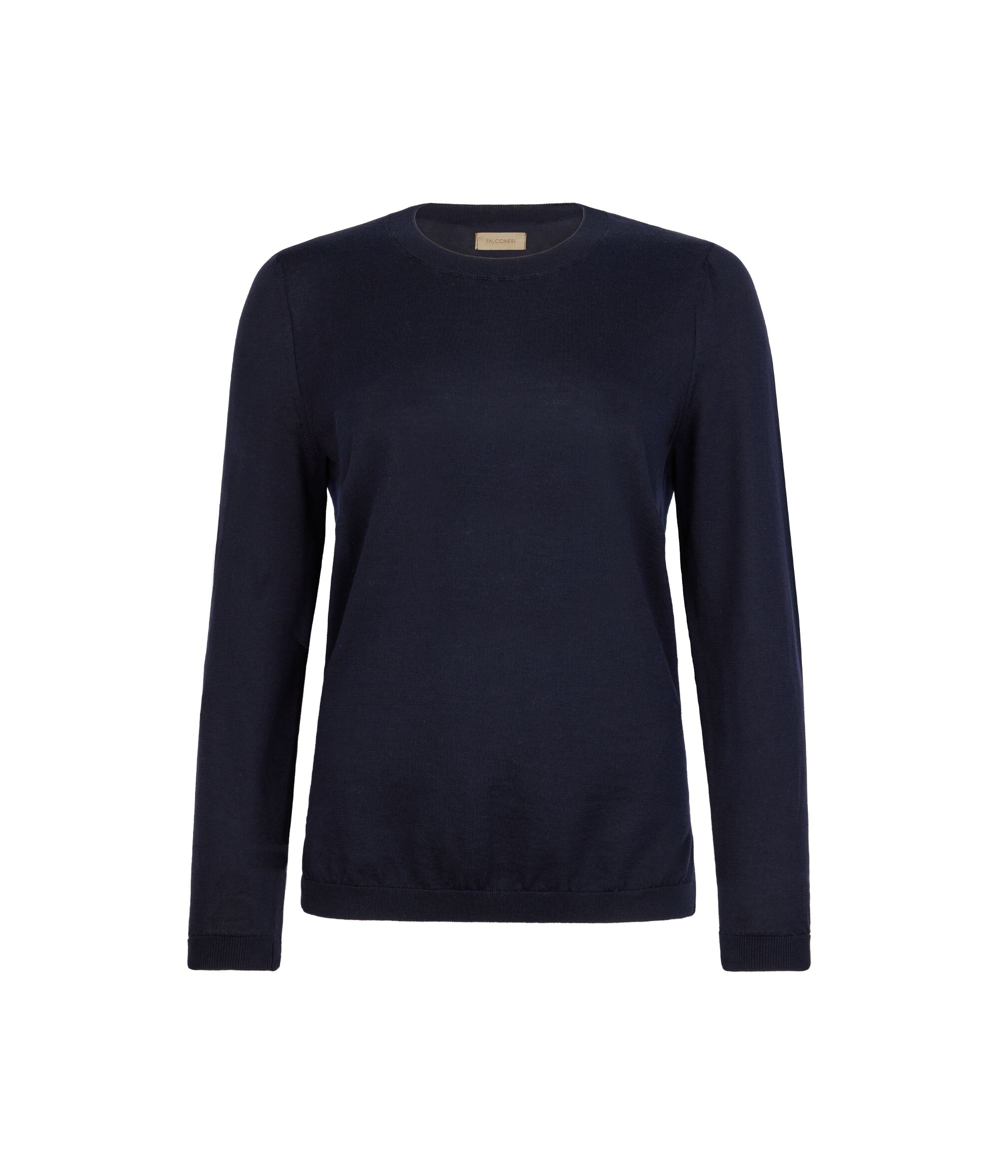 Μπλούζα με στρογγυλή λαιμόκοψη από βαμβάκι