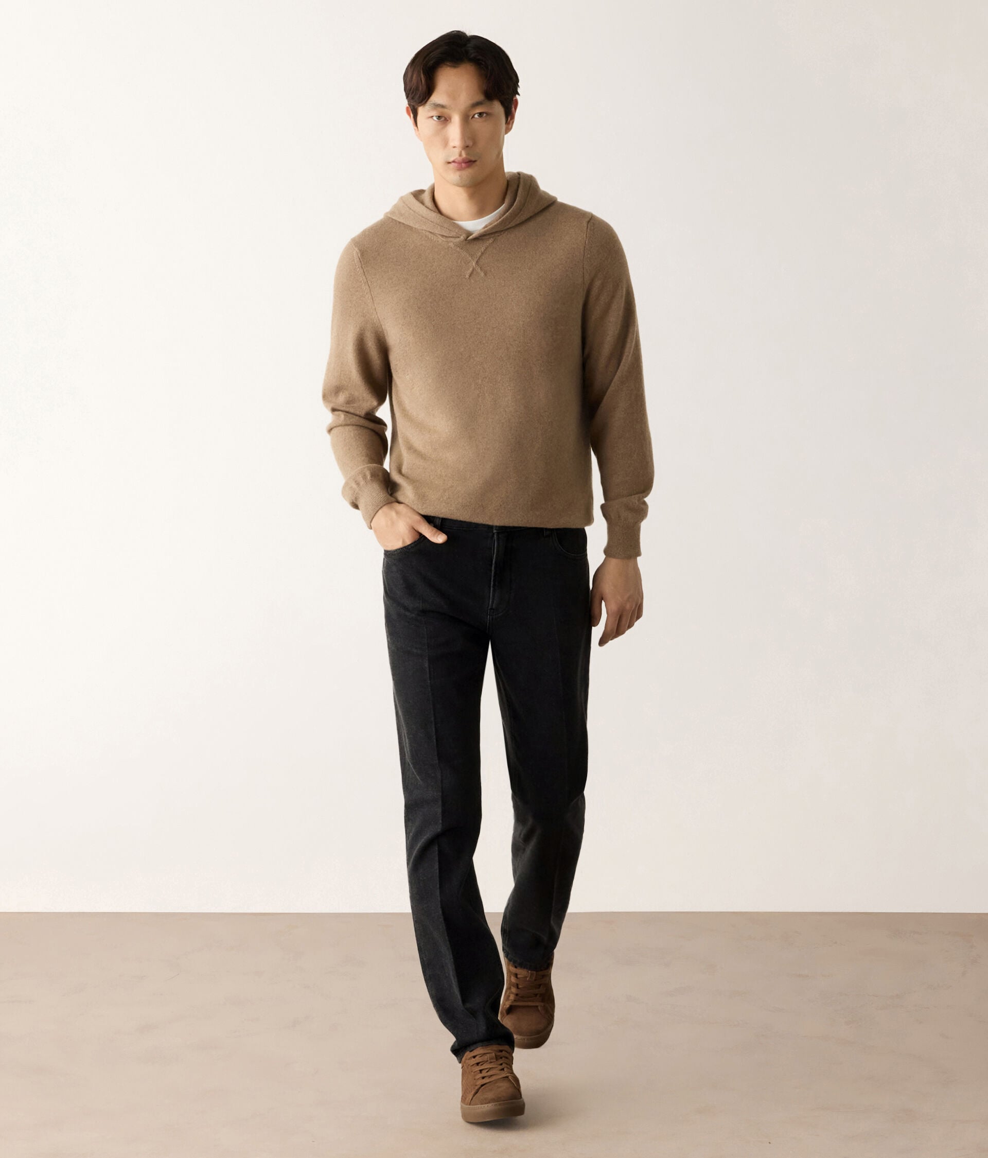 Pantalone Jeans in cotone e cashmere