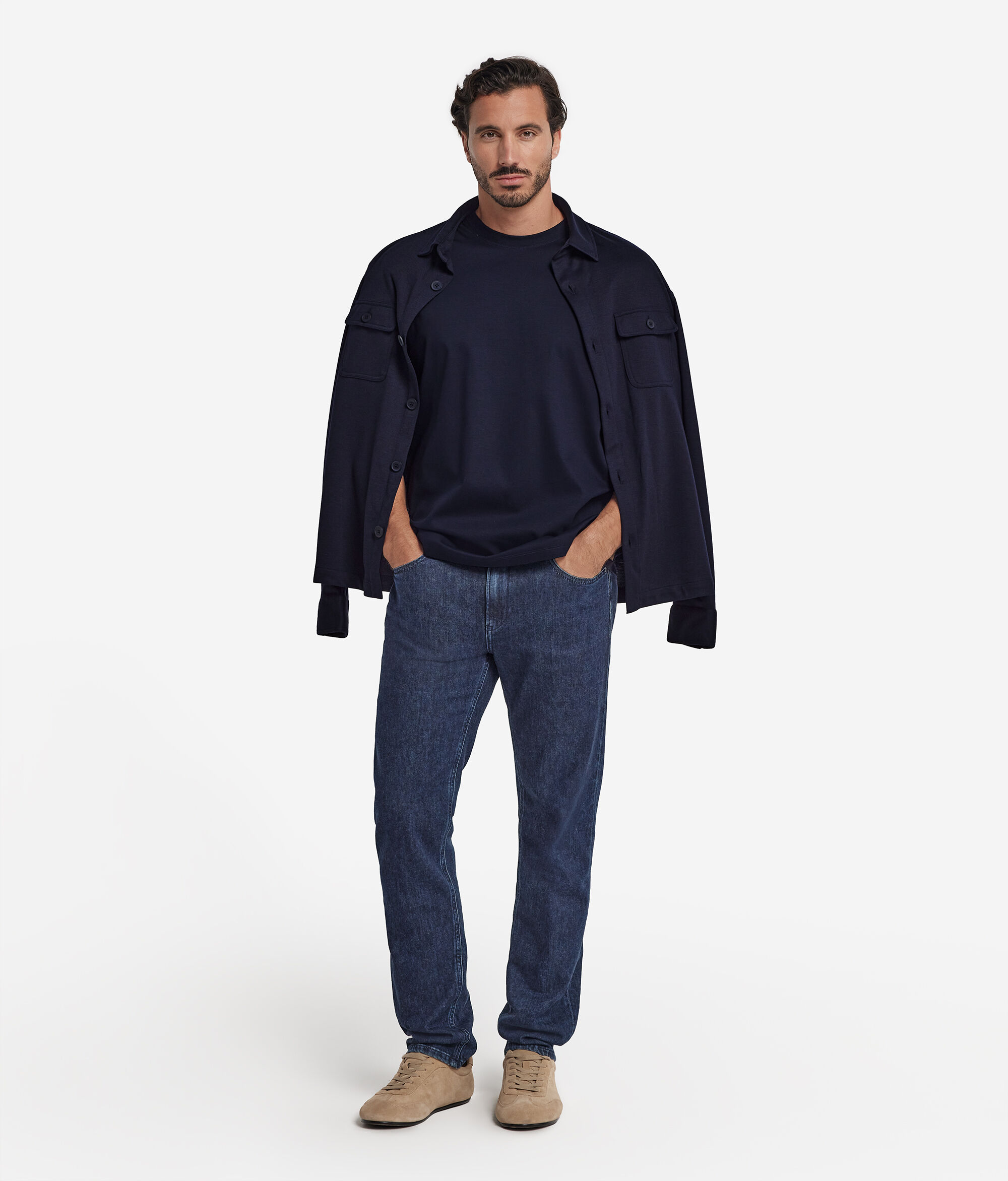 T-shirt over in cotone