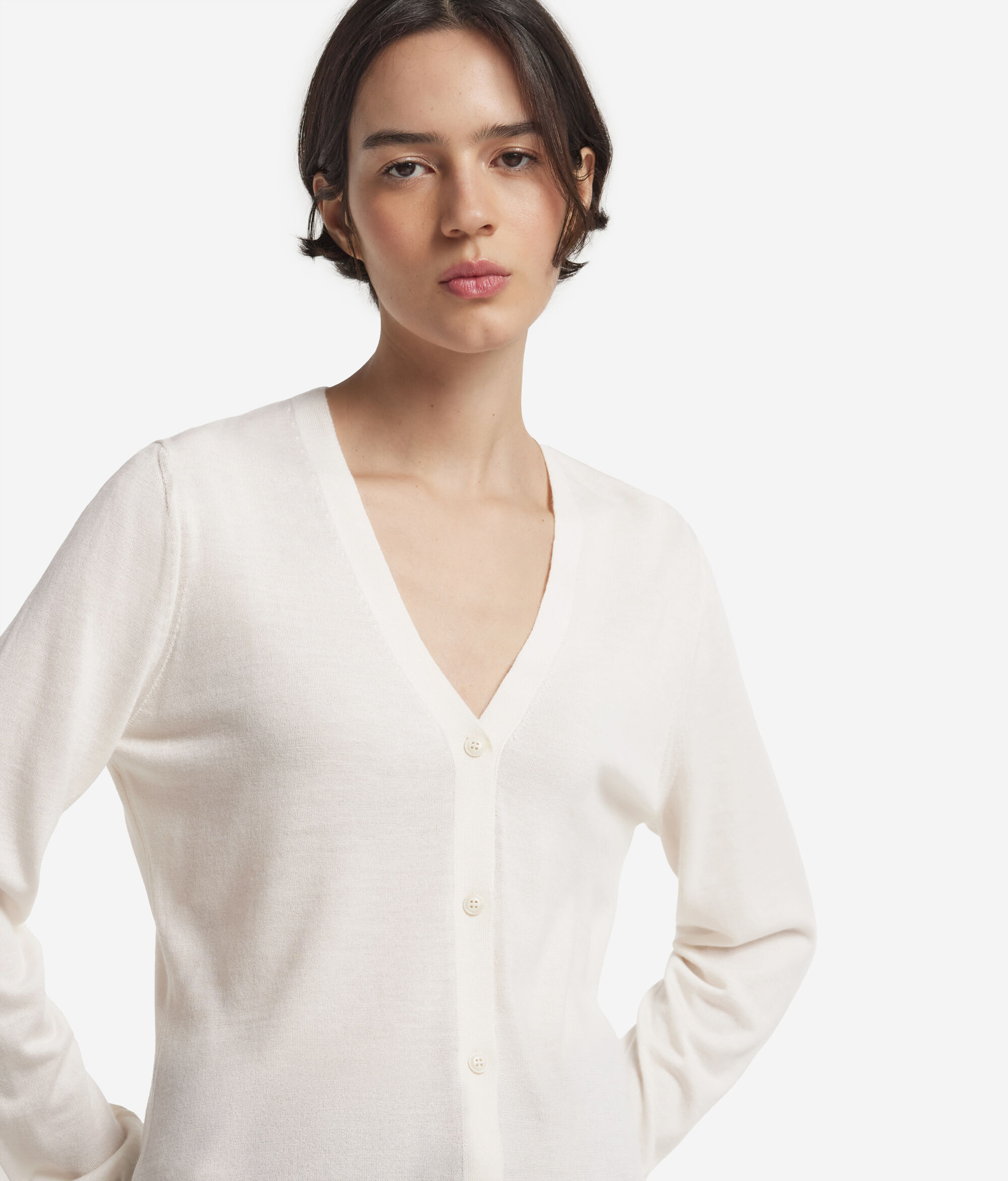 Ultrafine Cashmere V-neck Cardigan