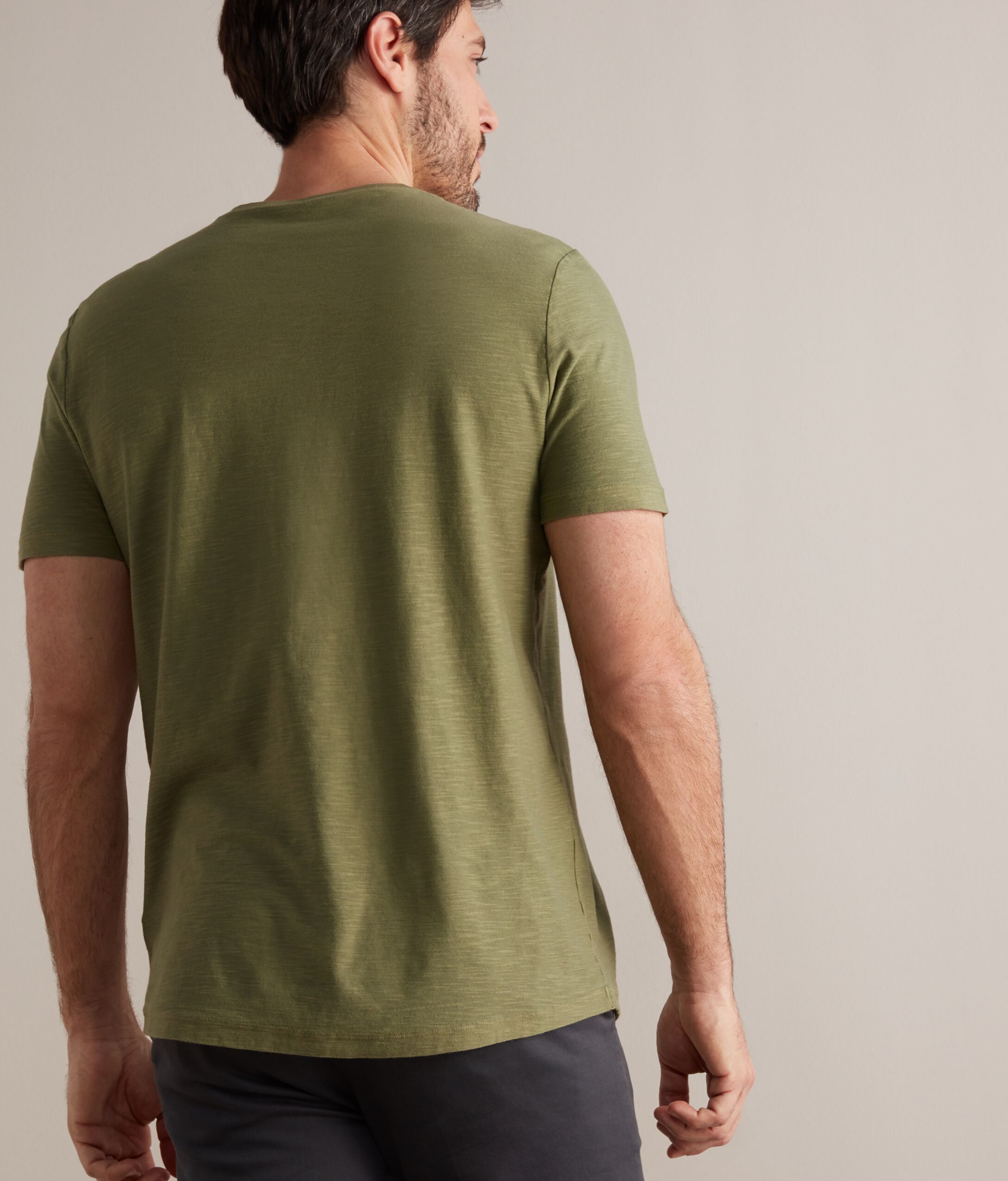 スラブコットン Tシャツ ツイスト