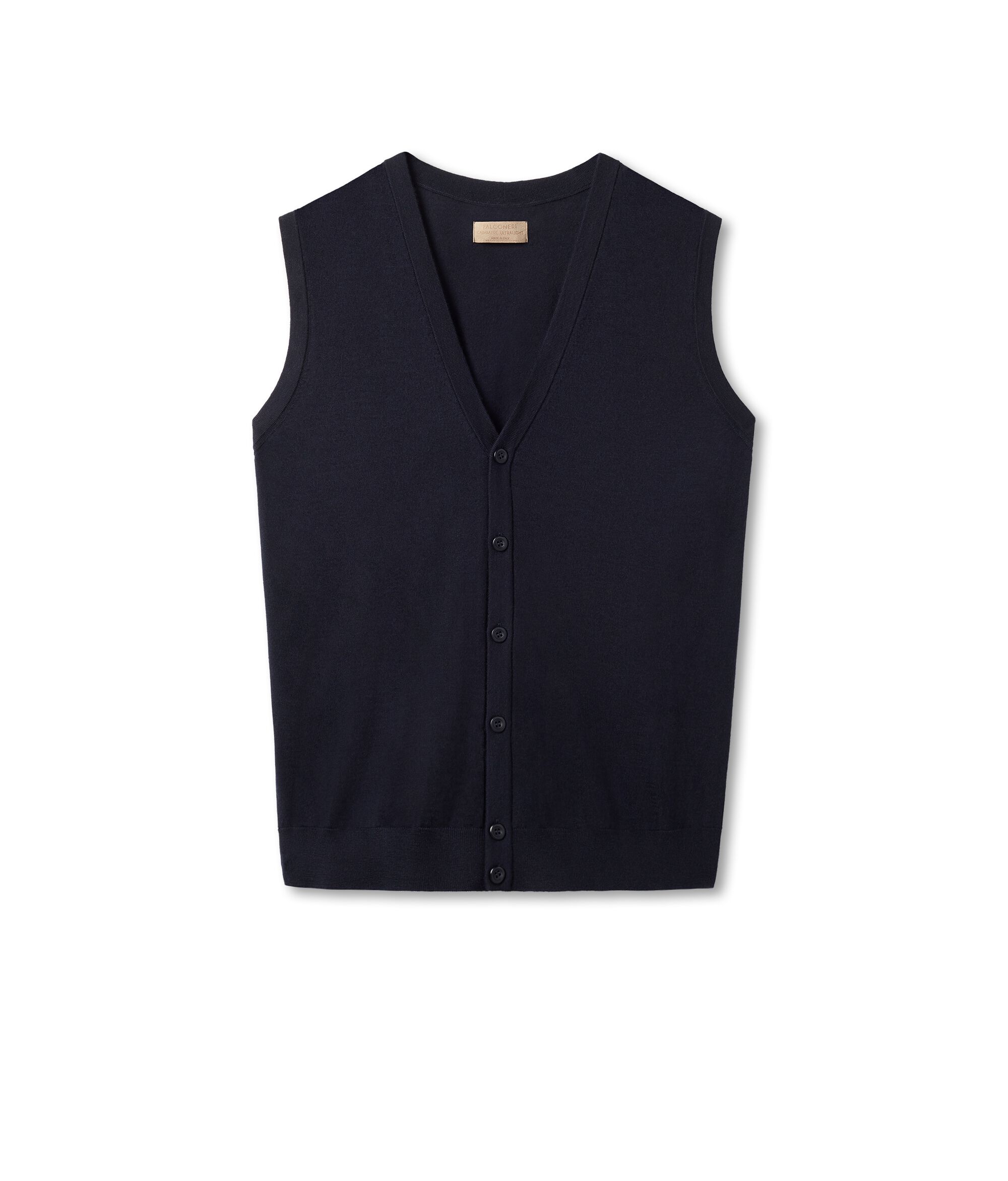 Gilet sans manches en cachemire ultra-fin