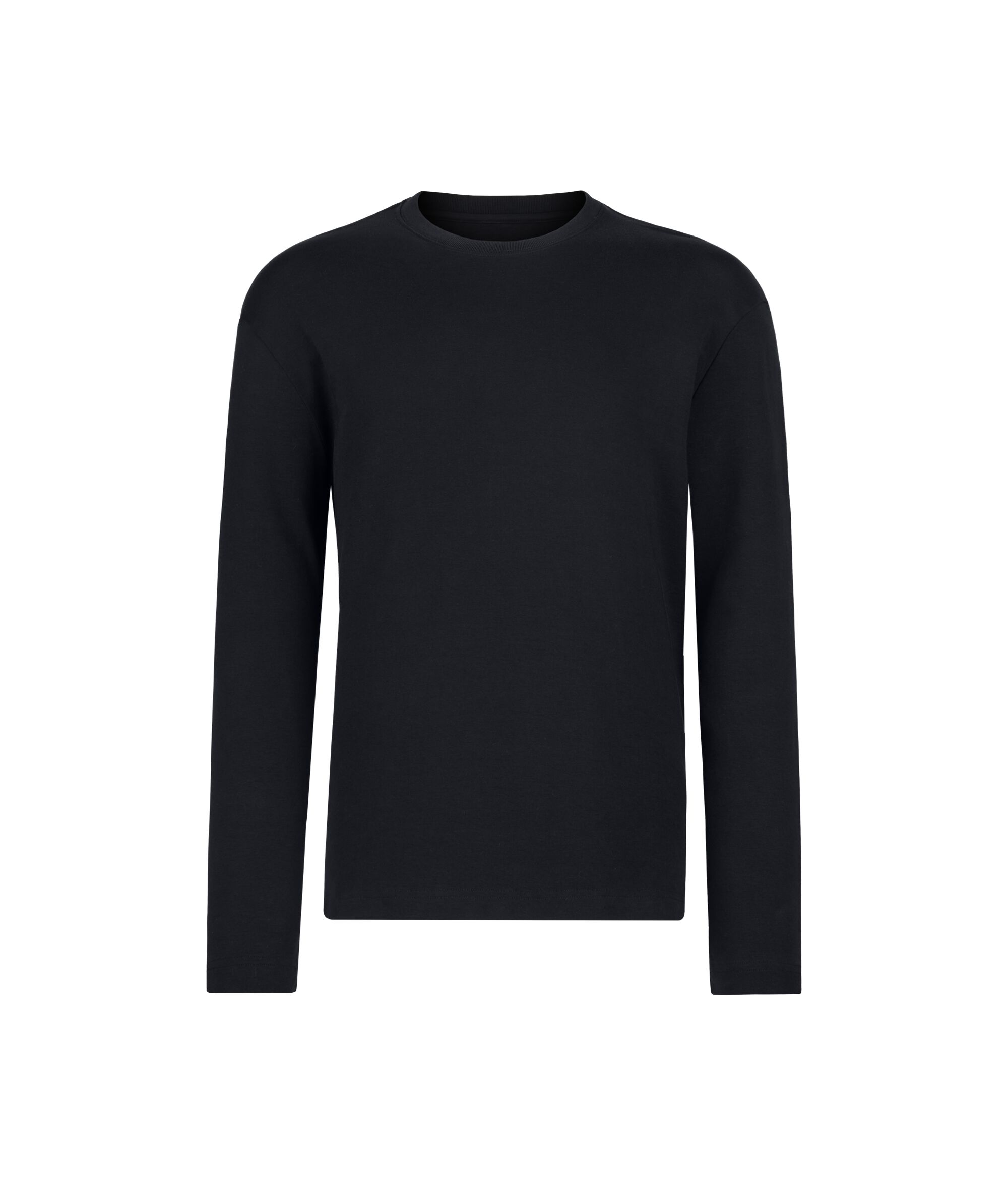 Pull à col rond en jersey de coton