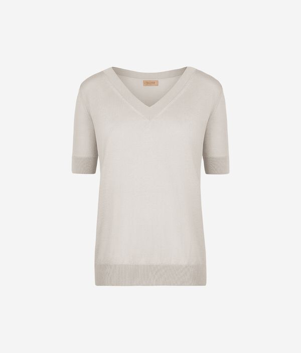 Джемпер из шелка и хлопка