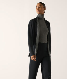 Felpa reversibile in Cashmere Ultrafine - BLACK