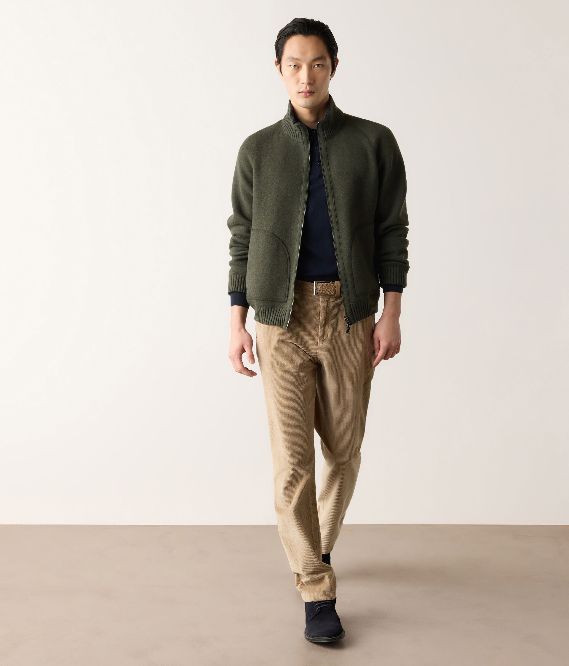 Reversible Ultrasoft Cashmere Bomber