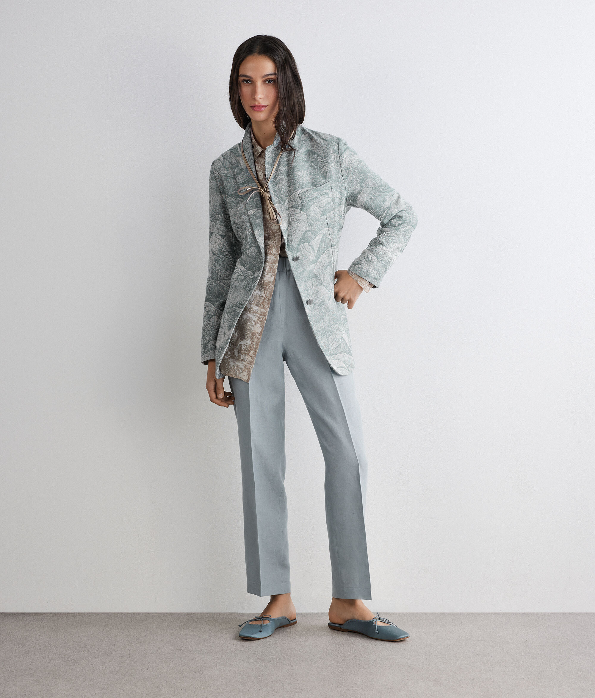 Zigarettenhose aus Leinen