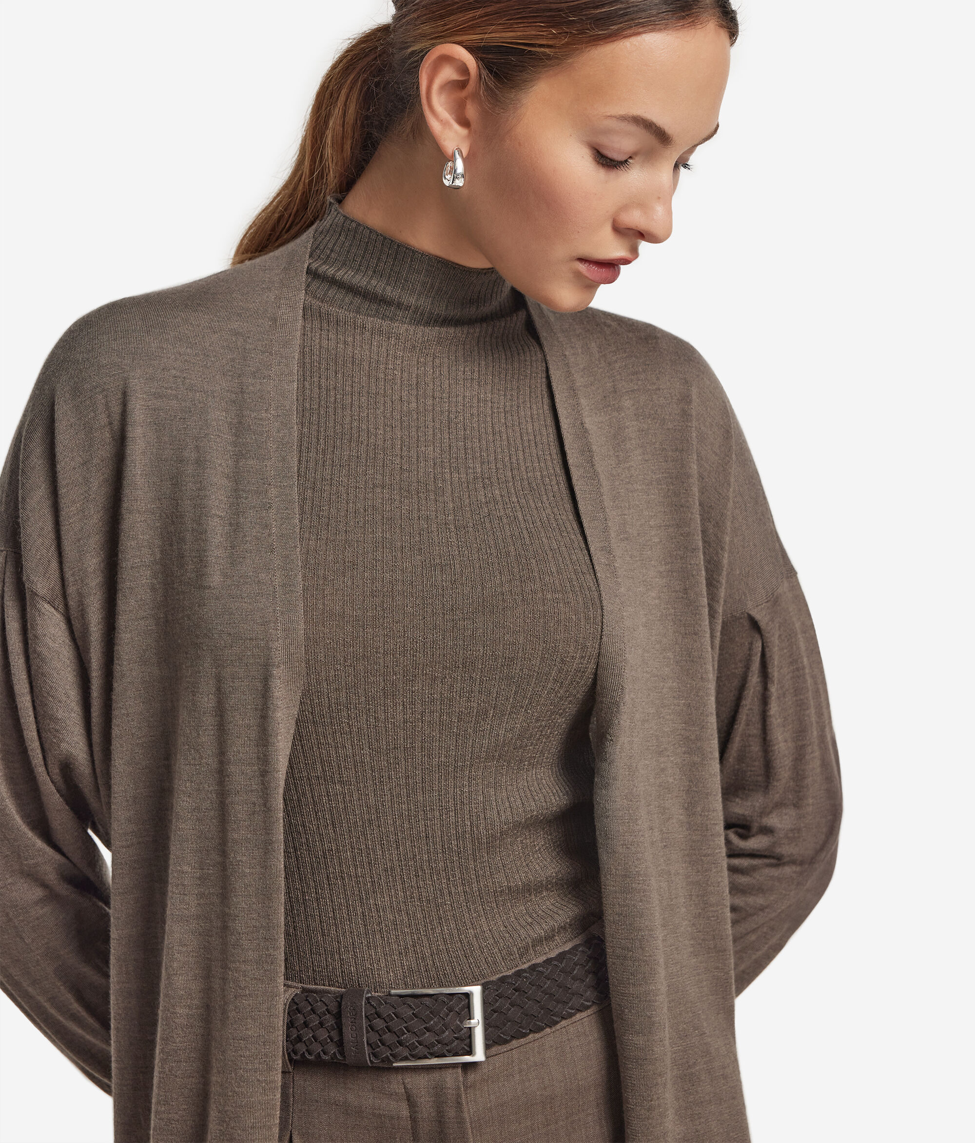 Cárdigan largo en cashmere ultrafine
