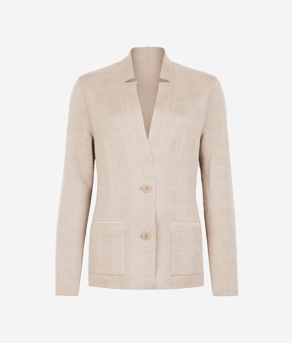 Двусторонний жакет из ультратонкого кашемира и хлопка