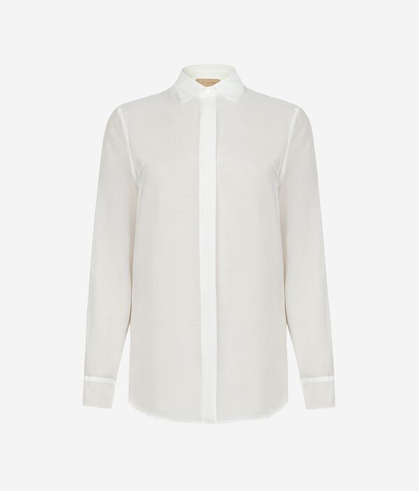 Блуза из шелка и хлопка