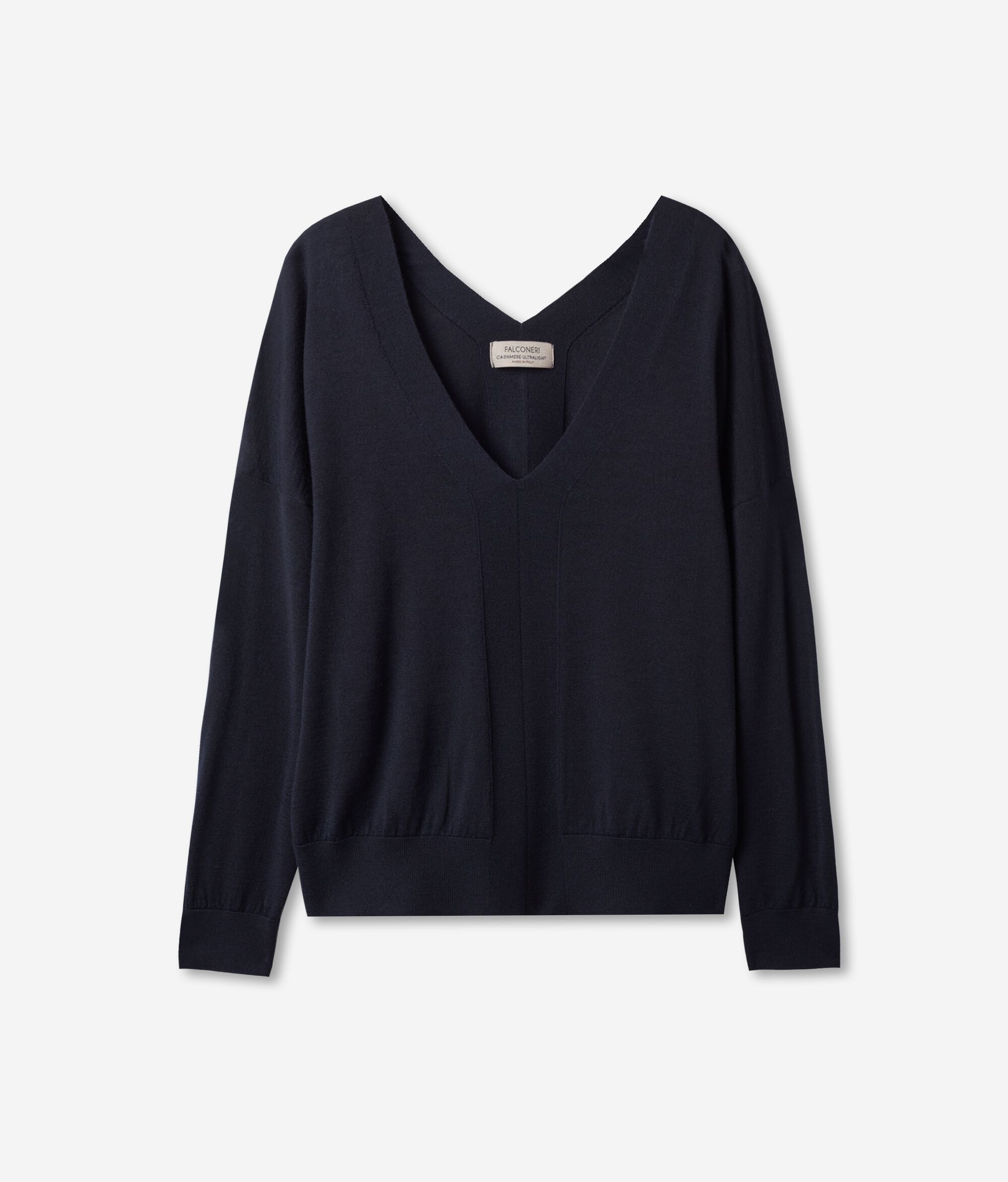 Jersei escot en punta Cashmere Ultrafine