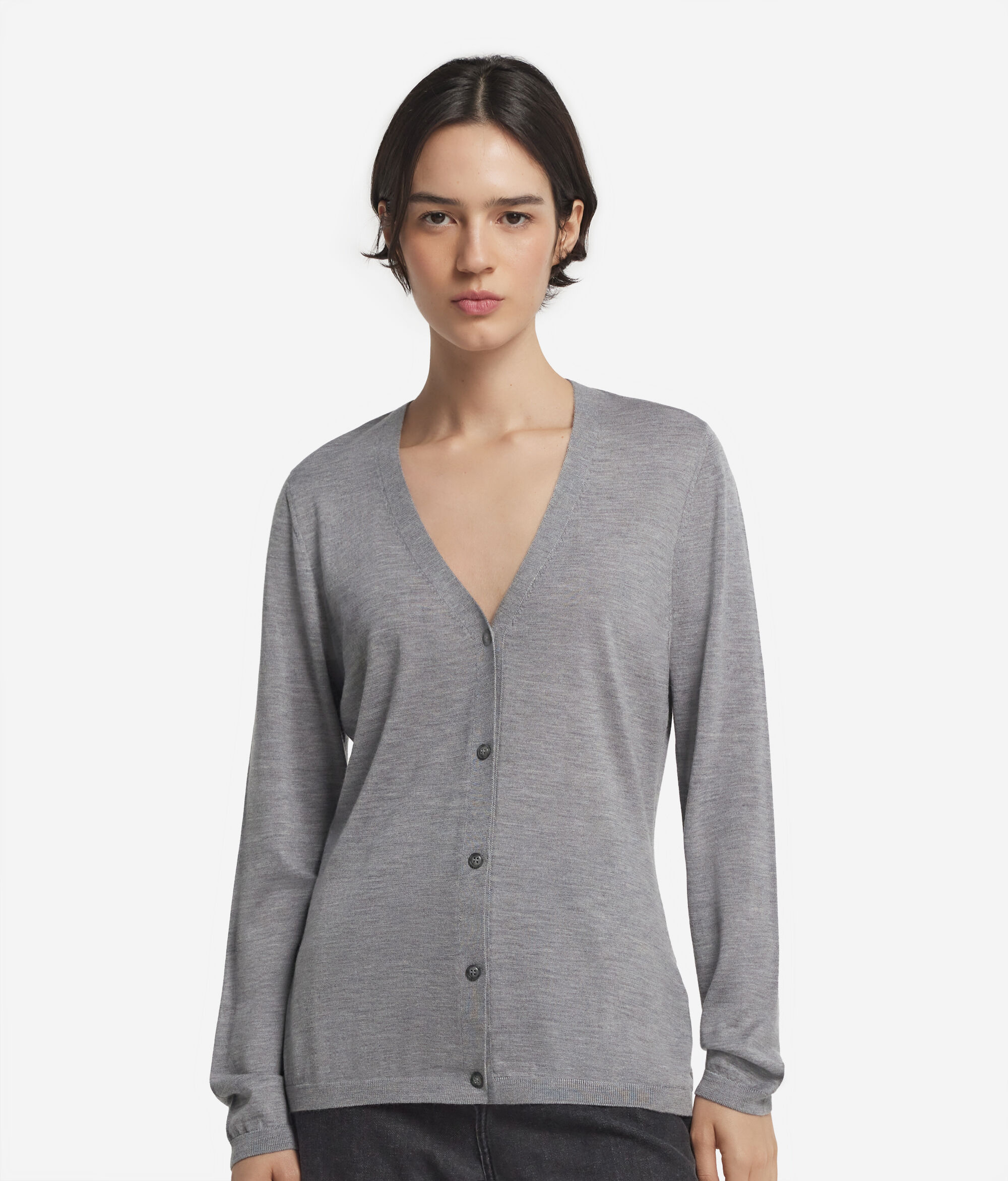 Ultrafine Cashmere V-Neck Cardigan