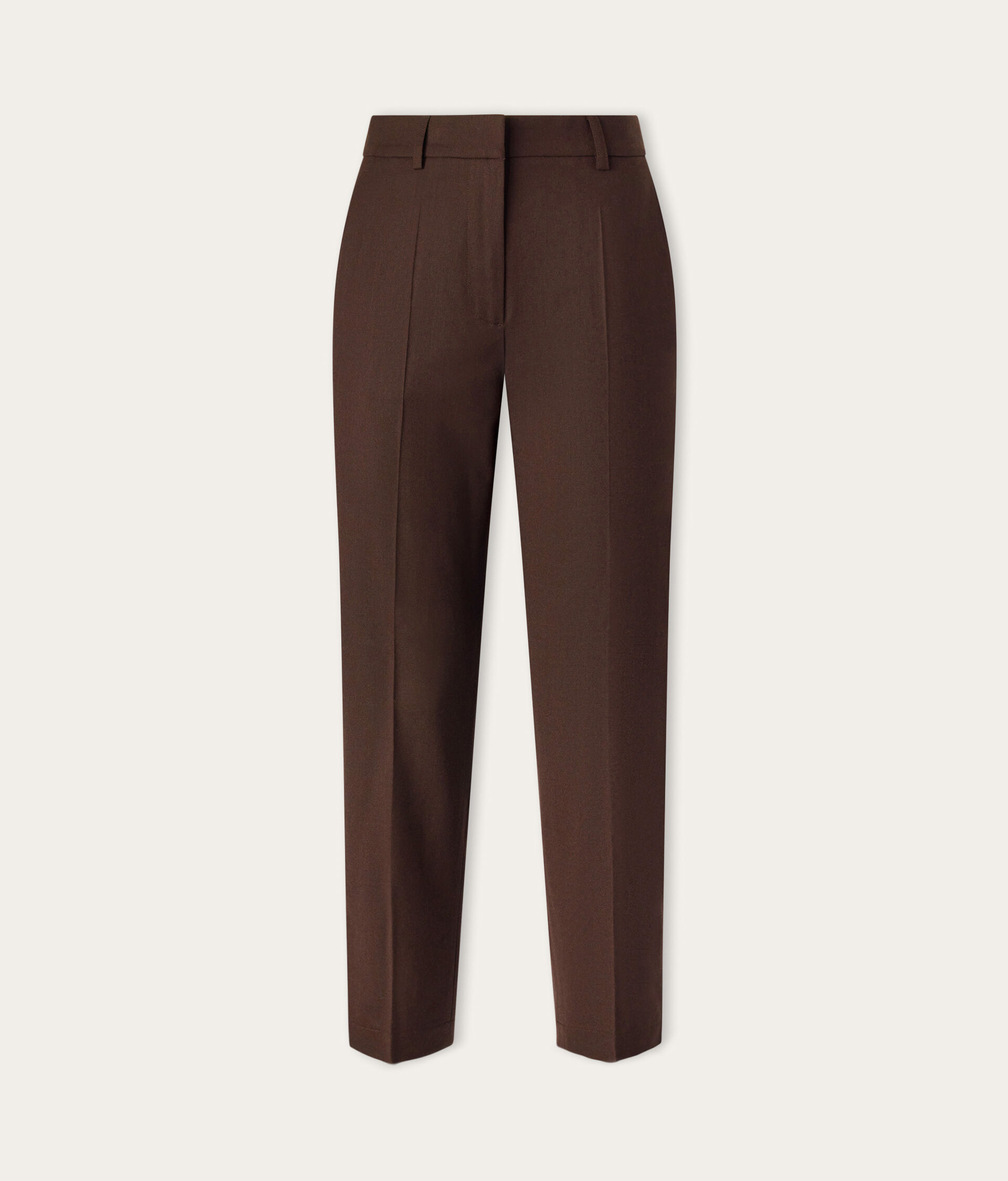 Wool cigarette trousers