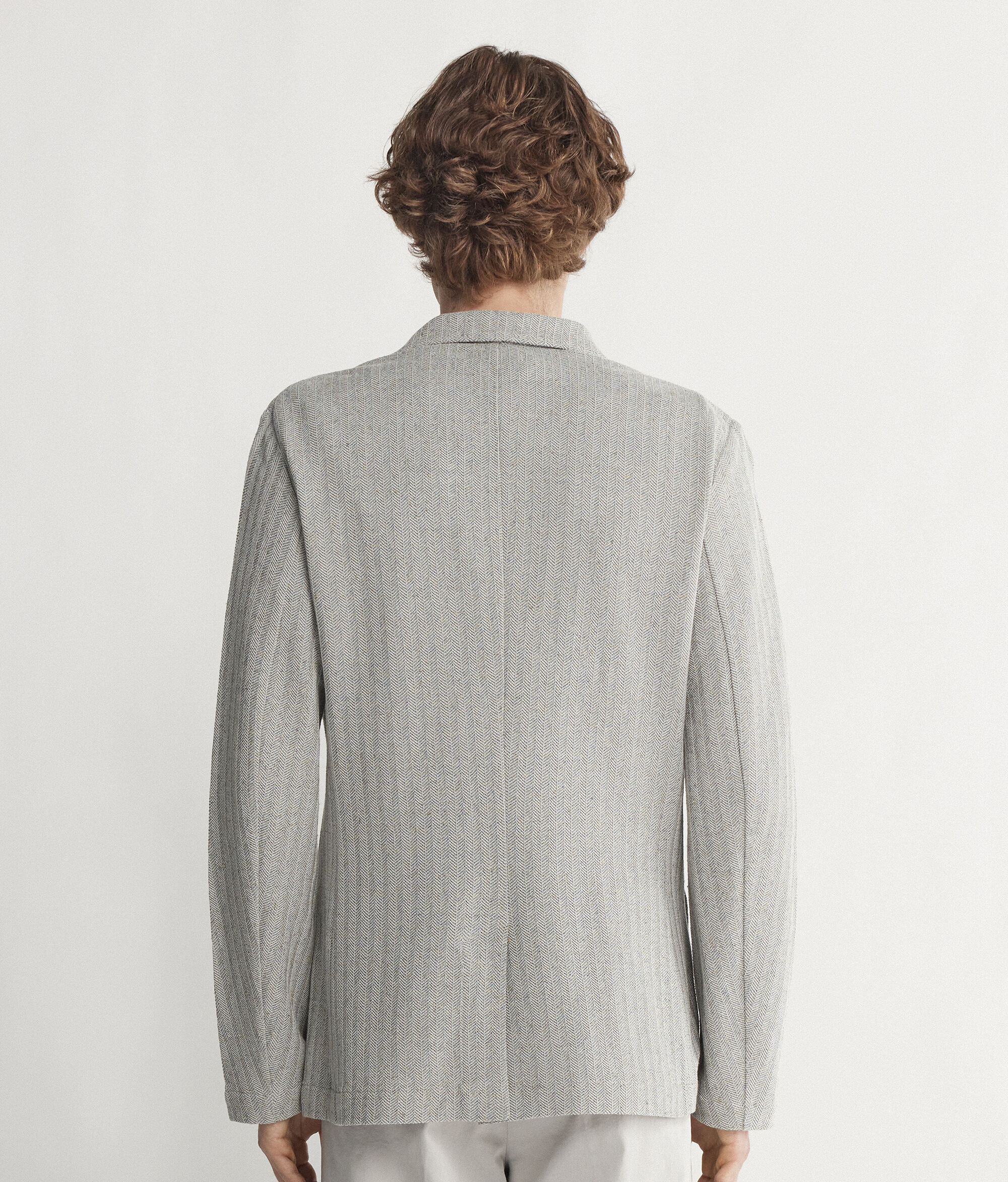 Пиджак изо льна и хлопка