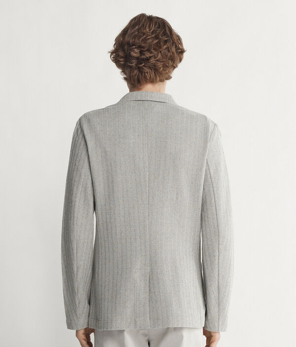 Пиджак изо льна и хлопка