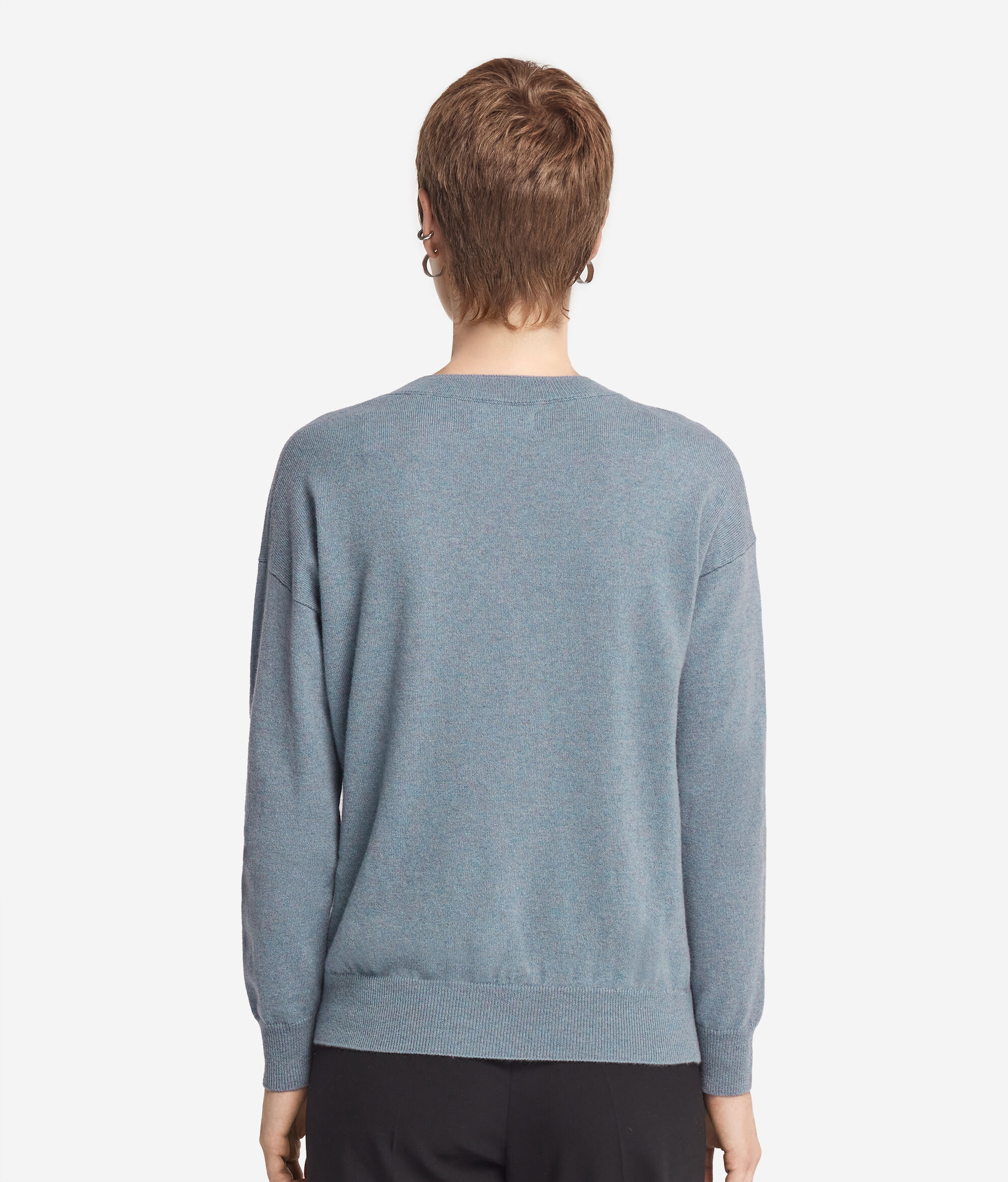 Pull à col V en cachemire ultra-doux