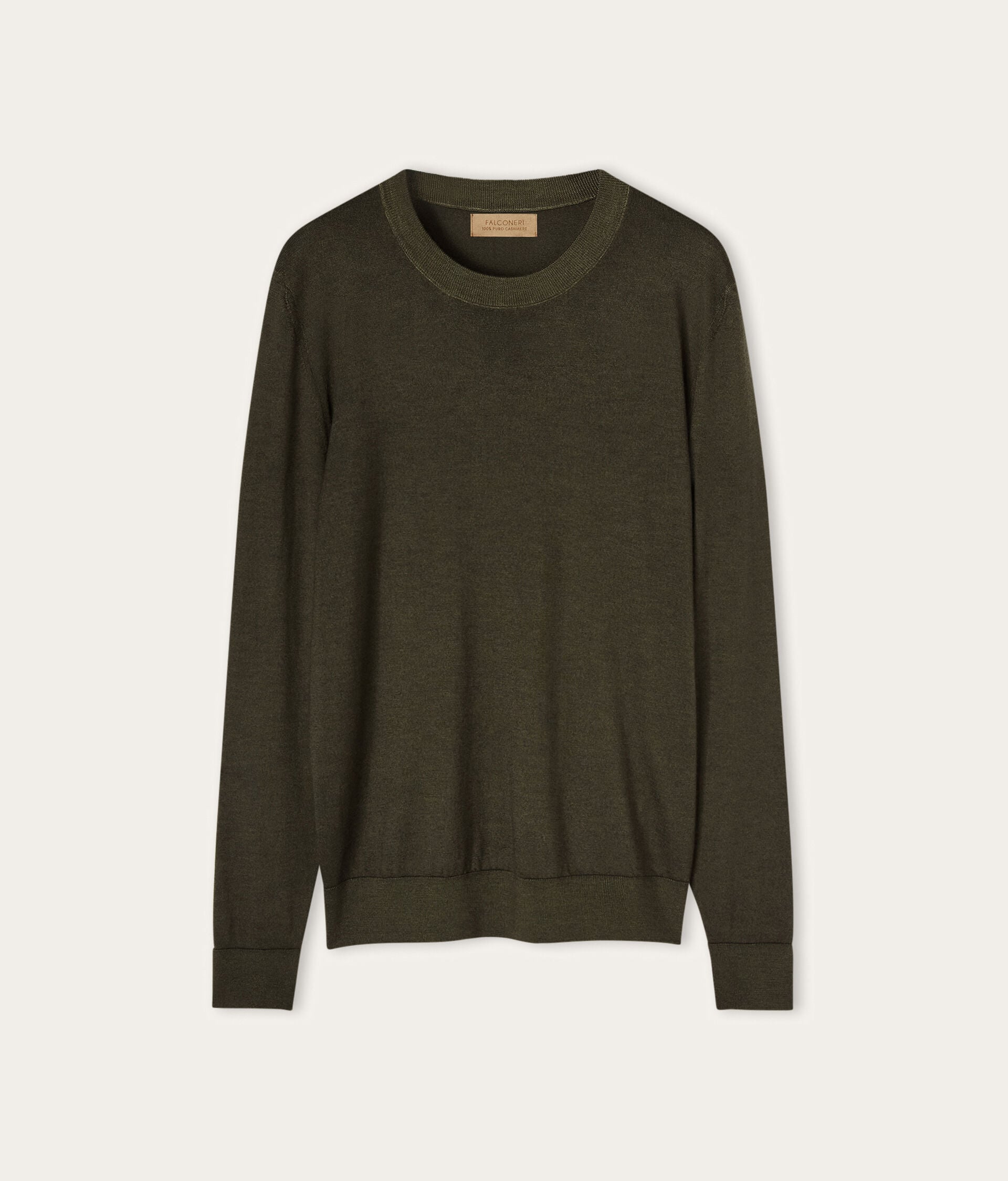Jersey de cuello redondo en cashmere Ultrafine
