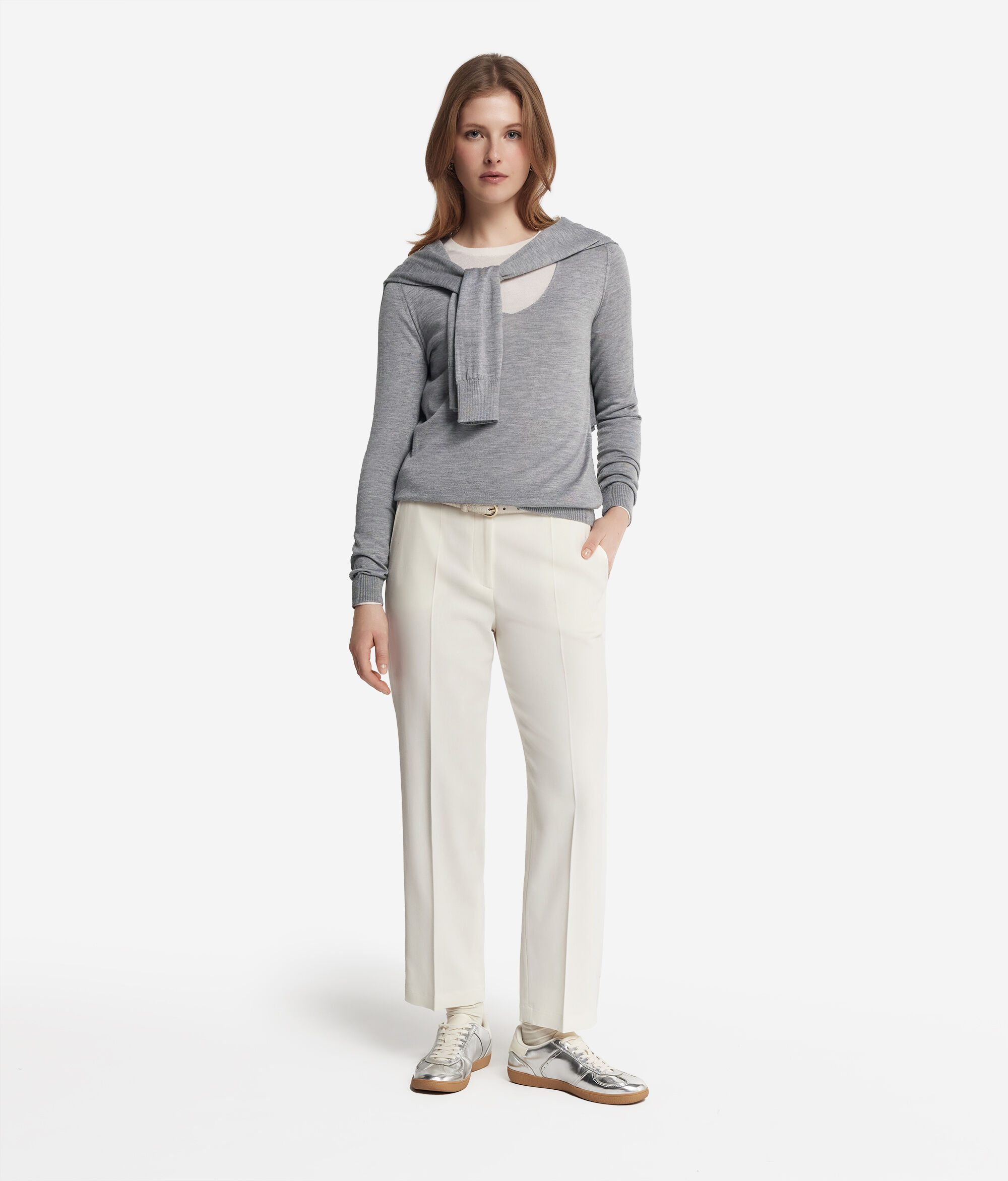 Pullover mit V-Ausschnitt aus Kaschmir Ultrafine