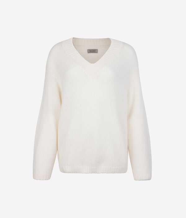 V-Neck Sweater in Ultrasoft Cashmere Knit | Falconeri