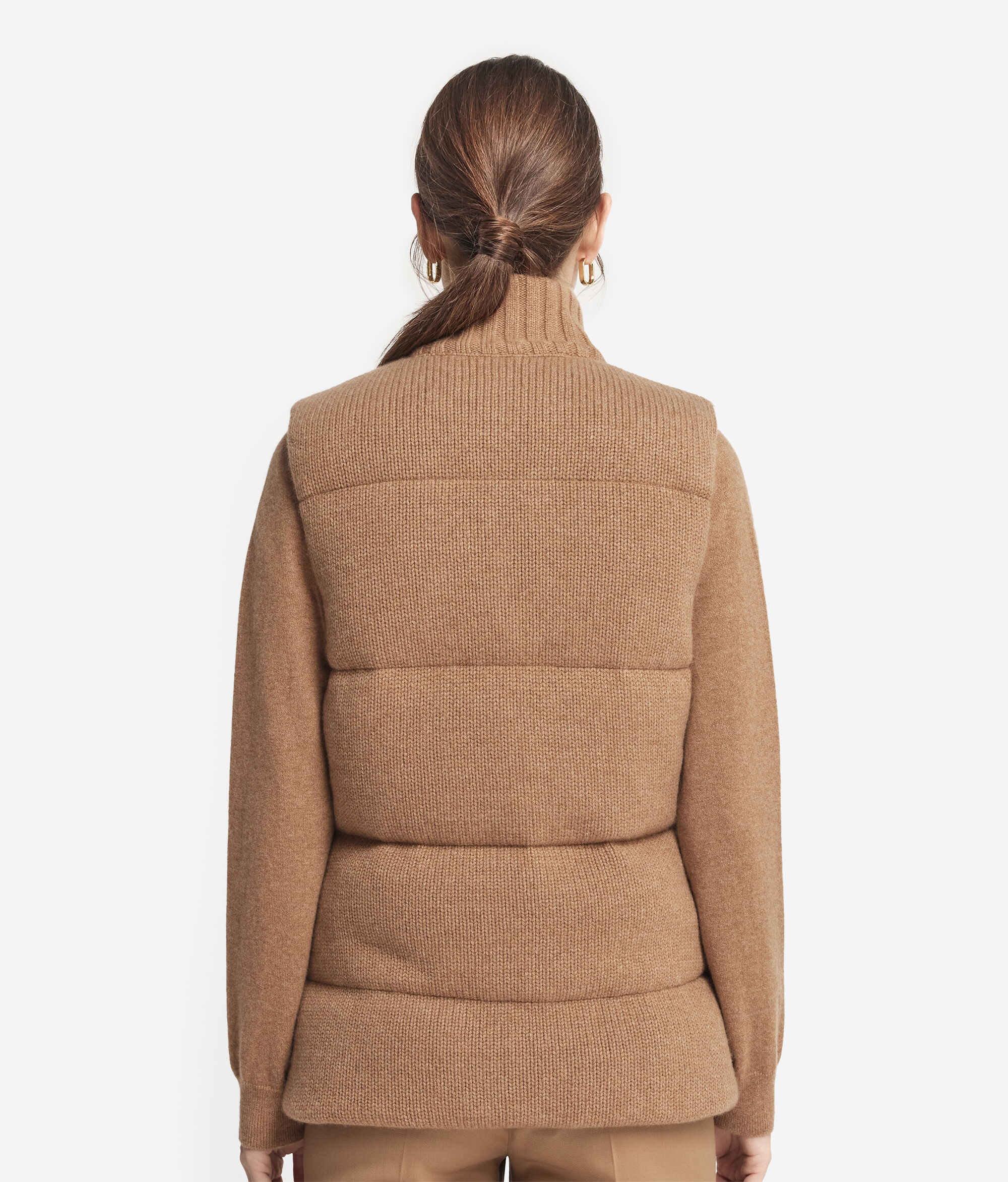 Пуховый жилет из кашемира