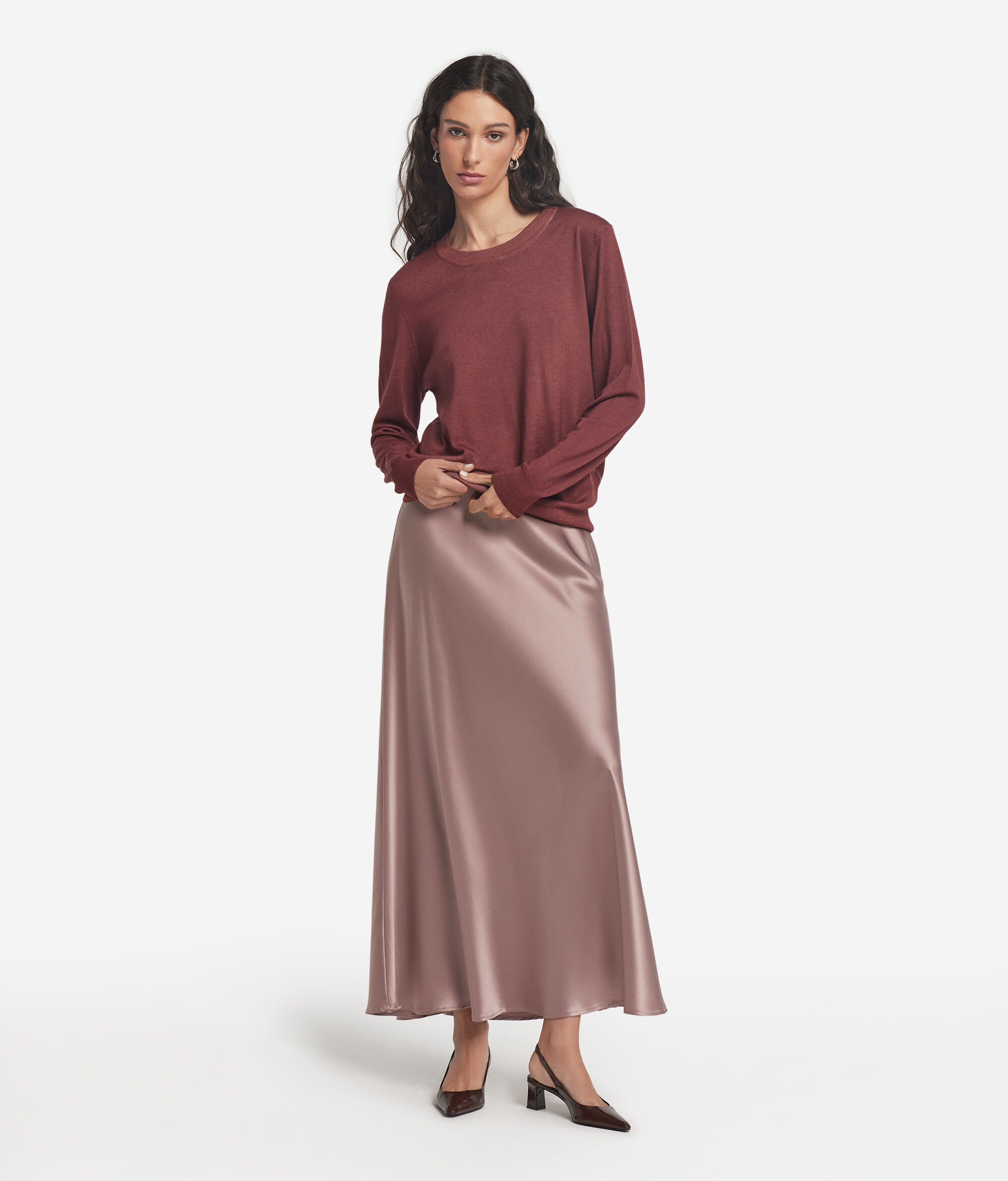 Ultrafine Cashmere Bisiklet Yaka Kazak