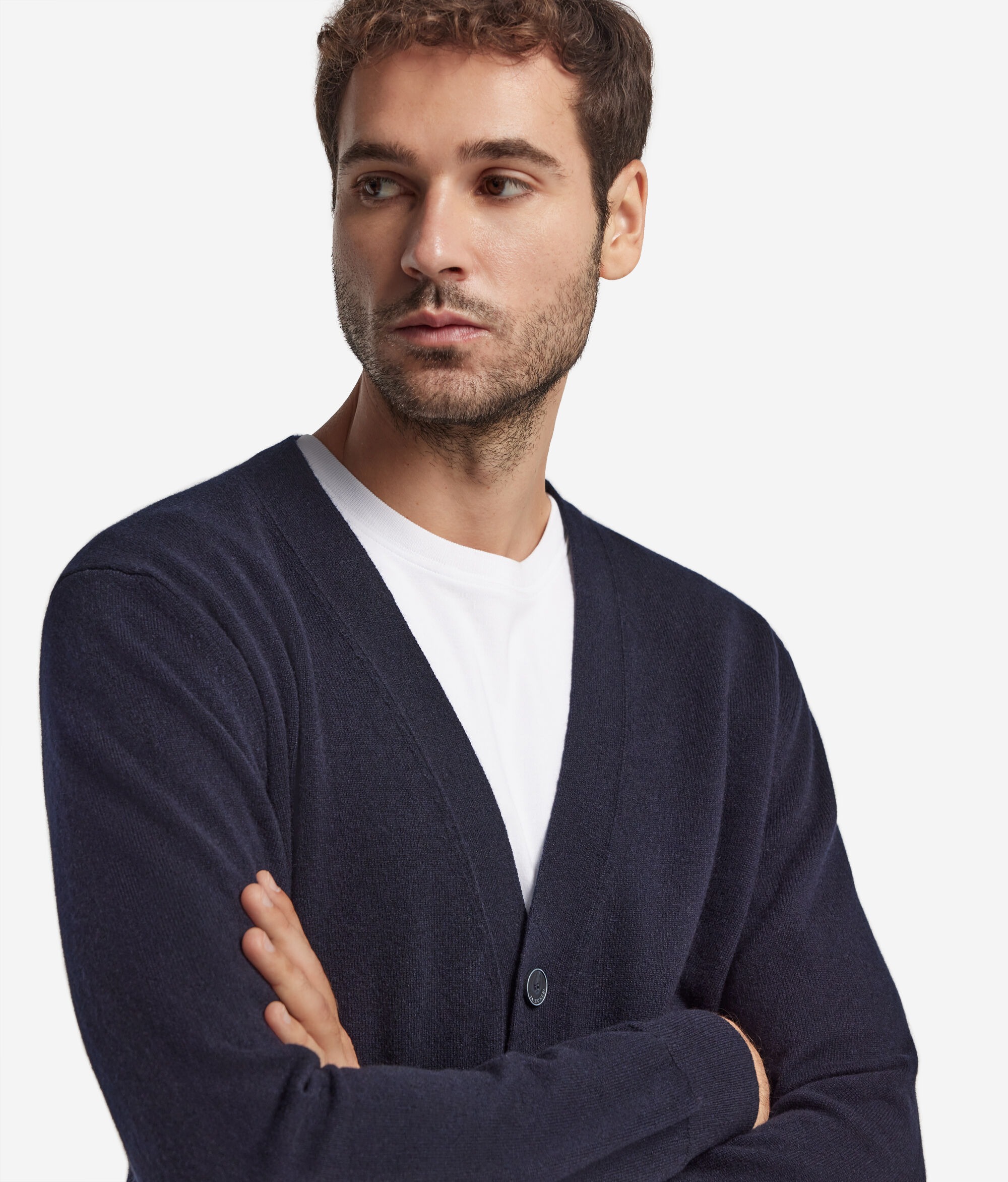 Cardigan Uomo In Maglia Con Bottoni - Giacca Morbida E Calda Per Primavera, Autunno E Inverno - Tasche Laterali - 5