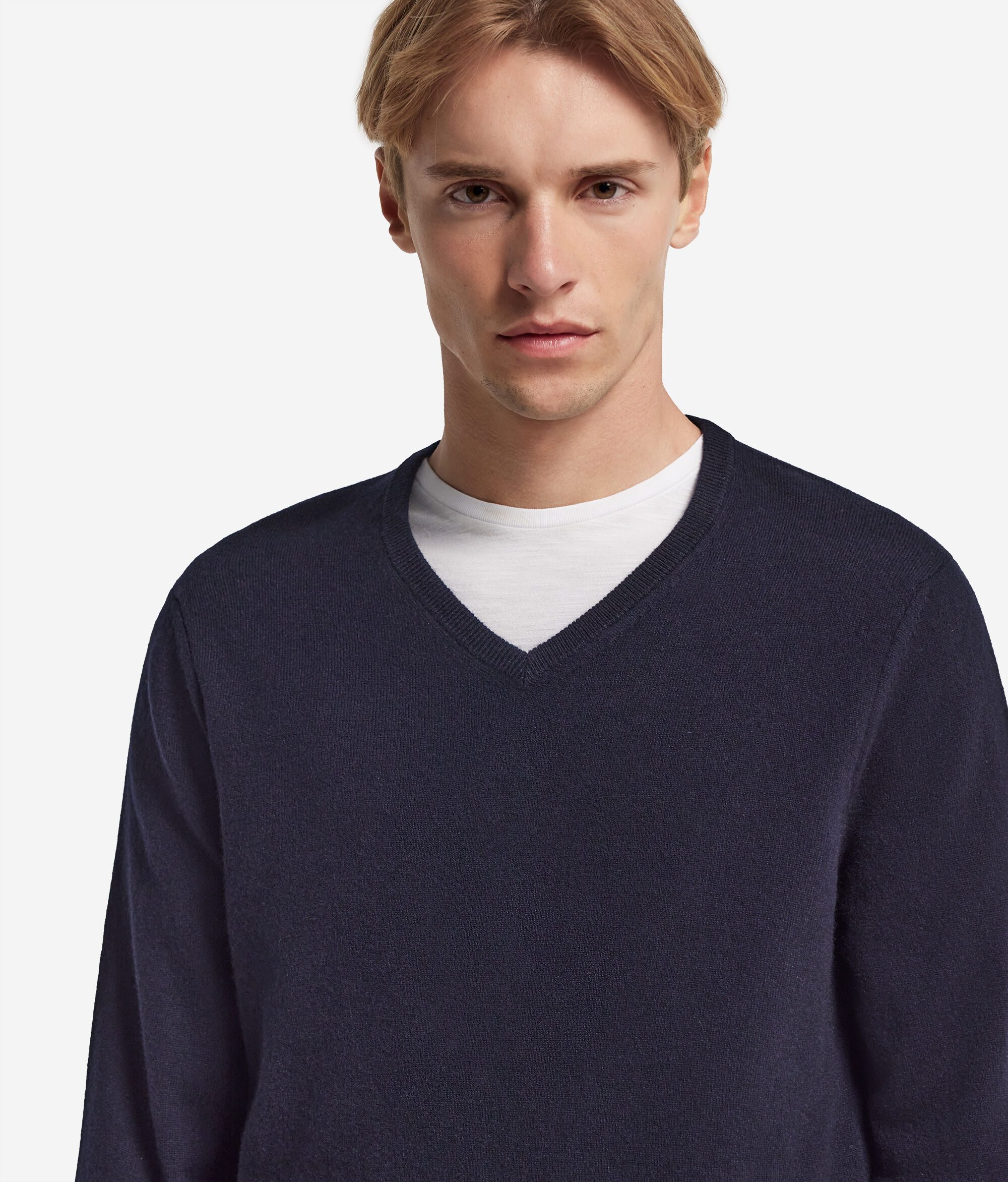 Pull homme en cachemire ultra-doux à col en V