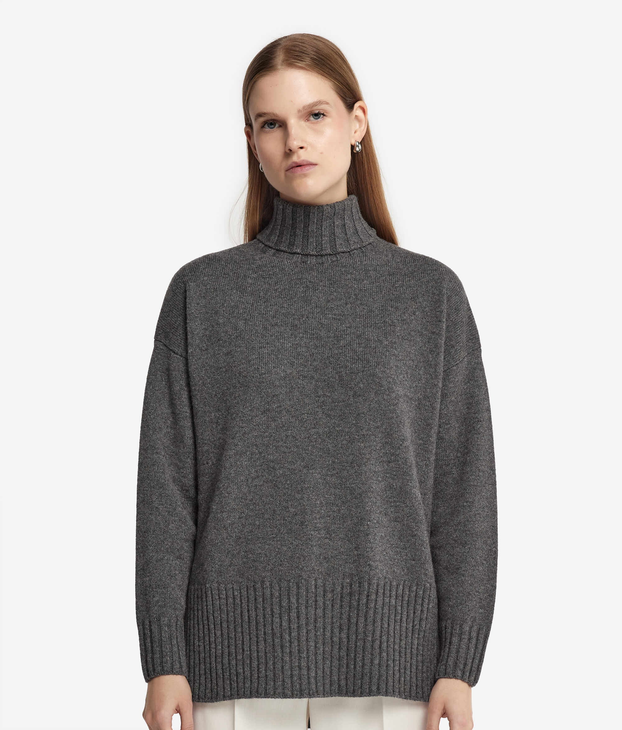 Ultrasoft Cashmere Turtleneck Maxi Jumper