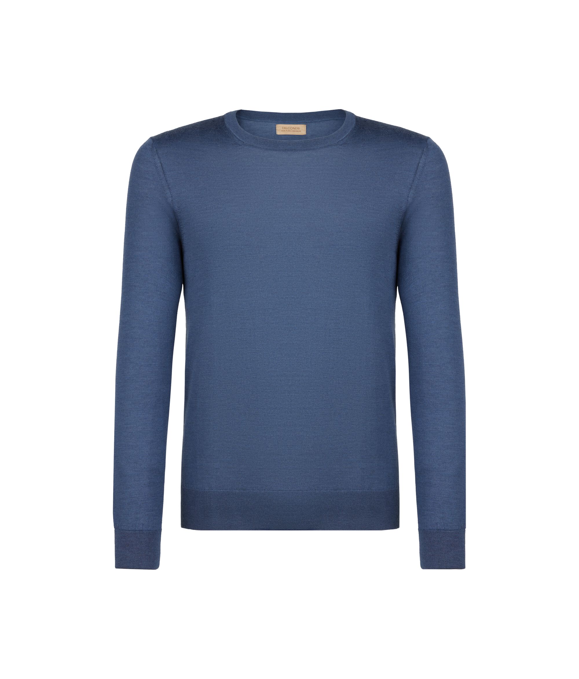 Jersey con cuello redondo de cashmere ultrafine